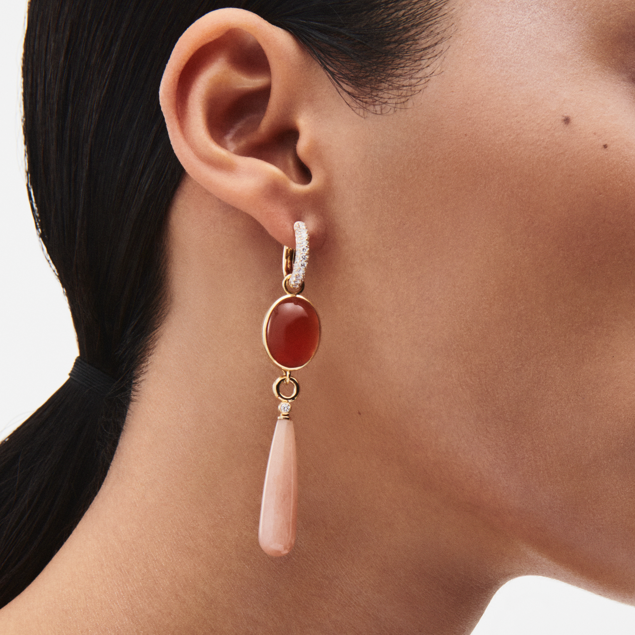 Swedish Grace Earring Attachments Drop Moonstone