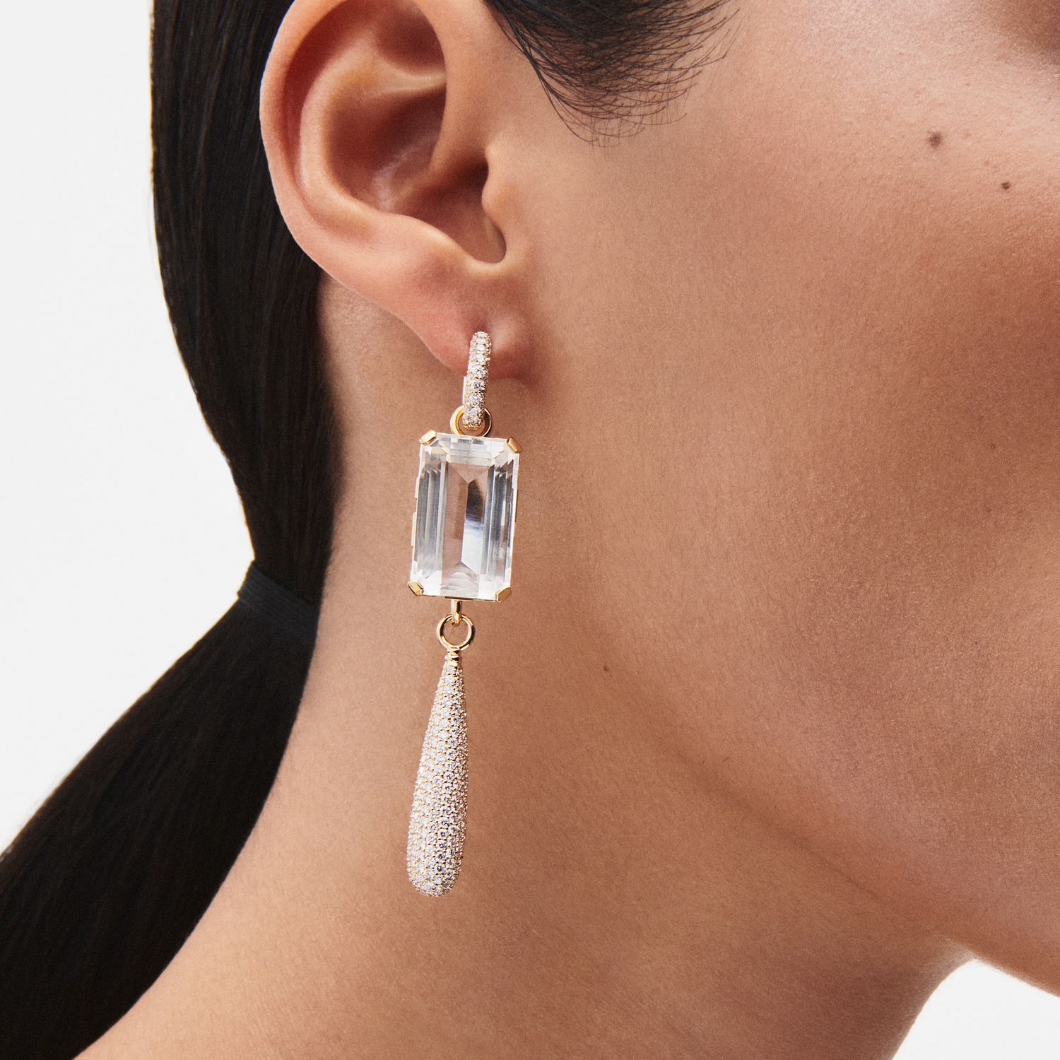 Swedish Grace Earrings Pave