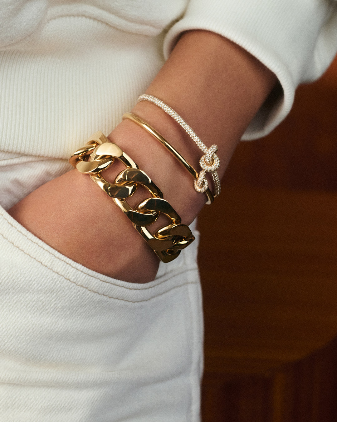 Legacy Knot Bangle Full Pavé