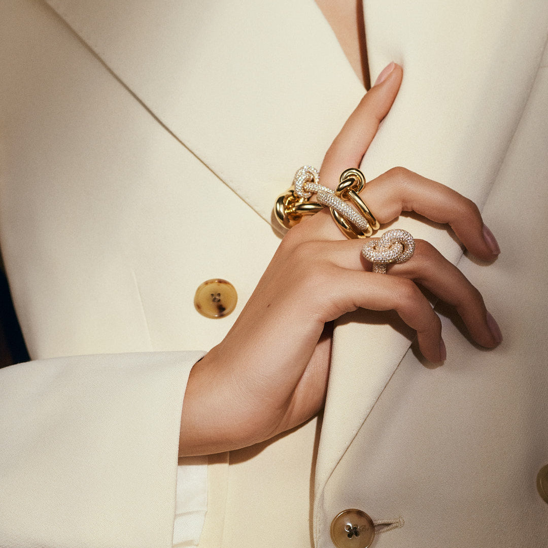 Legacy Knot Ring Big Pavé