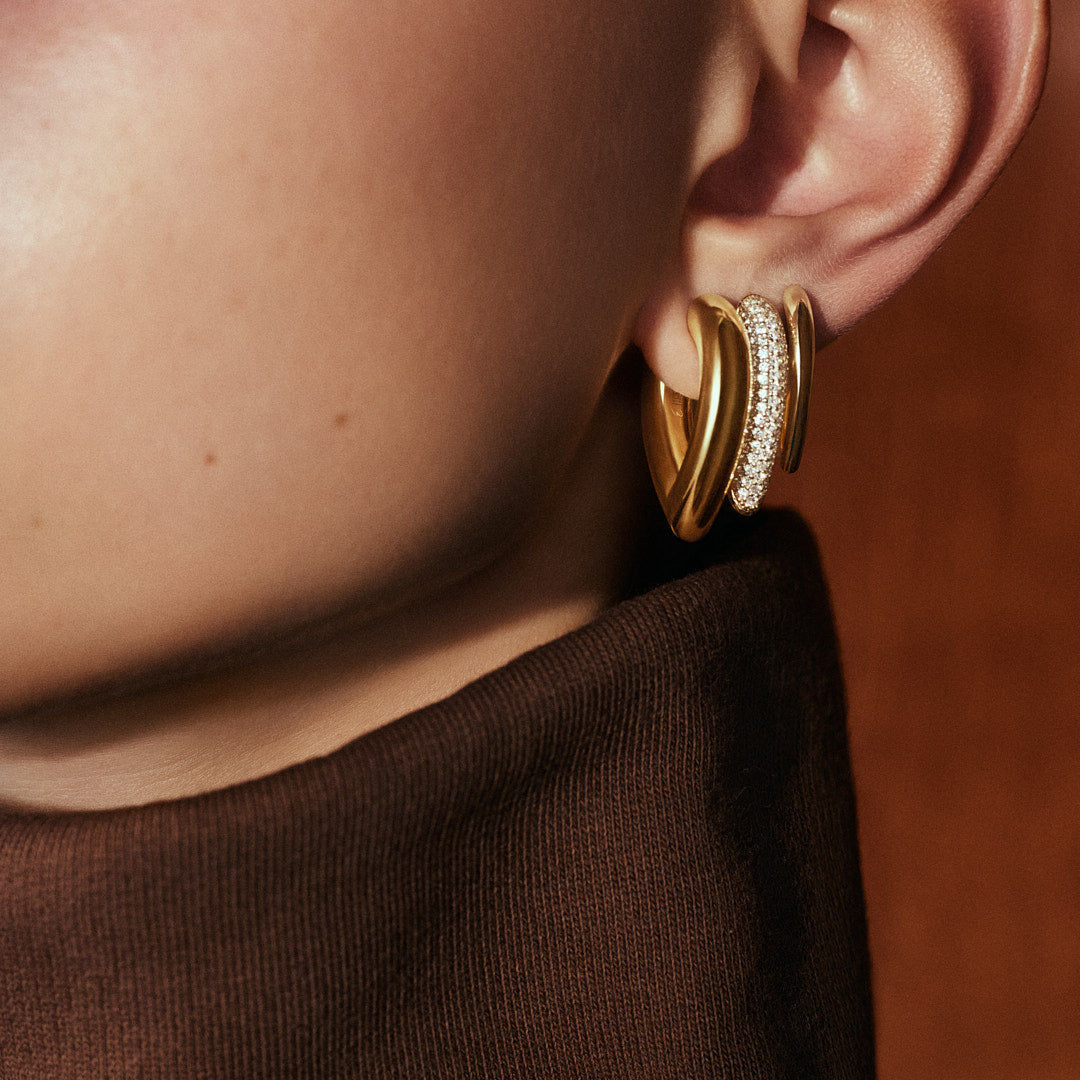 Drop Link Earrings Small