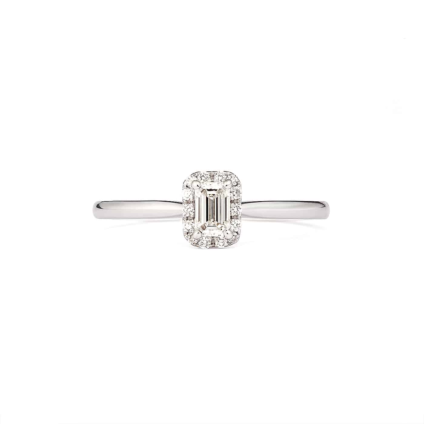 Fancy Emerald Carmosé Engagement Ring