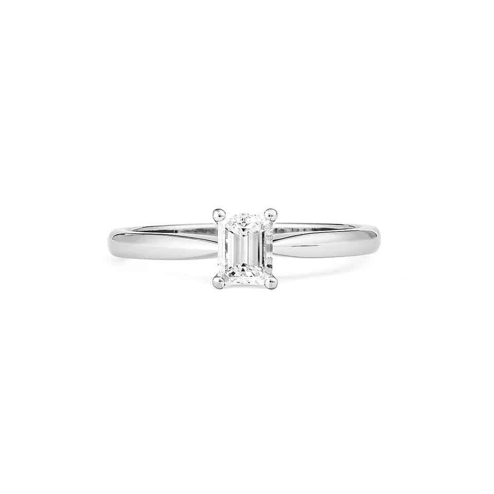Fancy Emerald Engagement Ring
