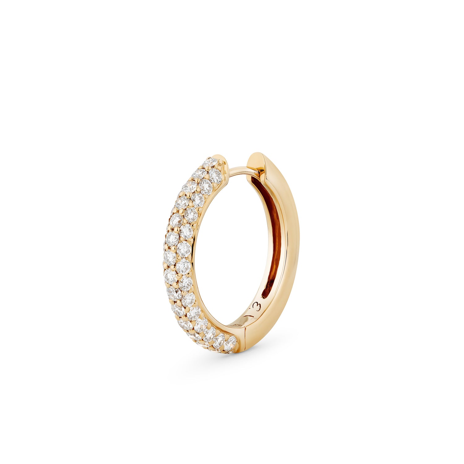Classic Creole Earrings Pavé 18mm