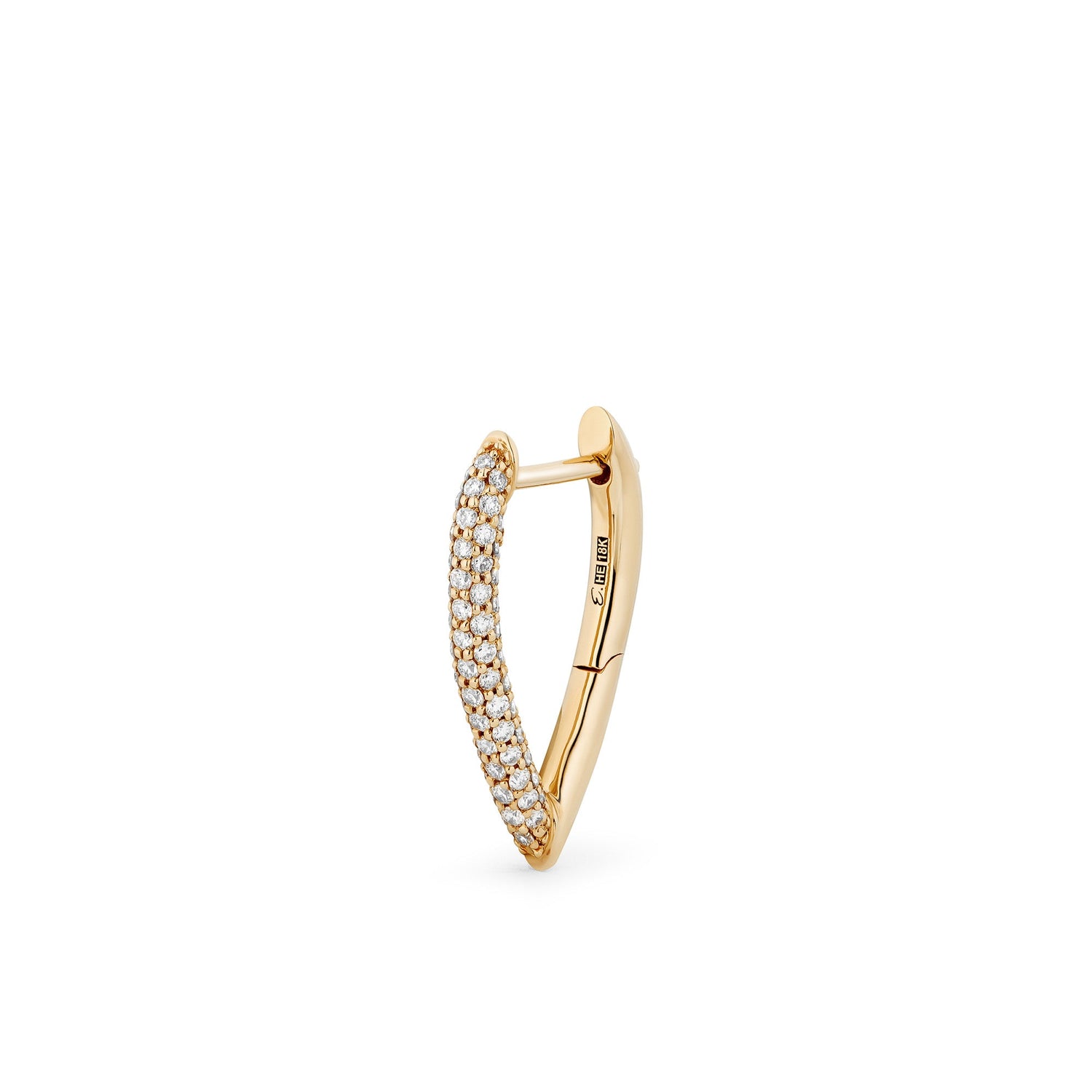 Drop Link Earrings Mini Pavé