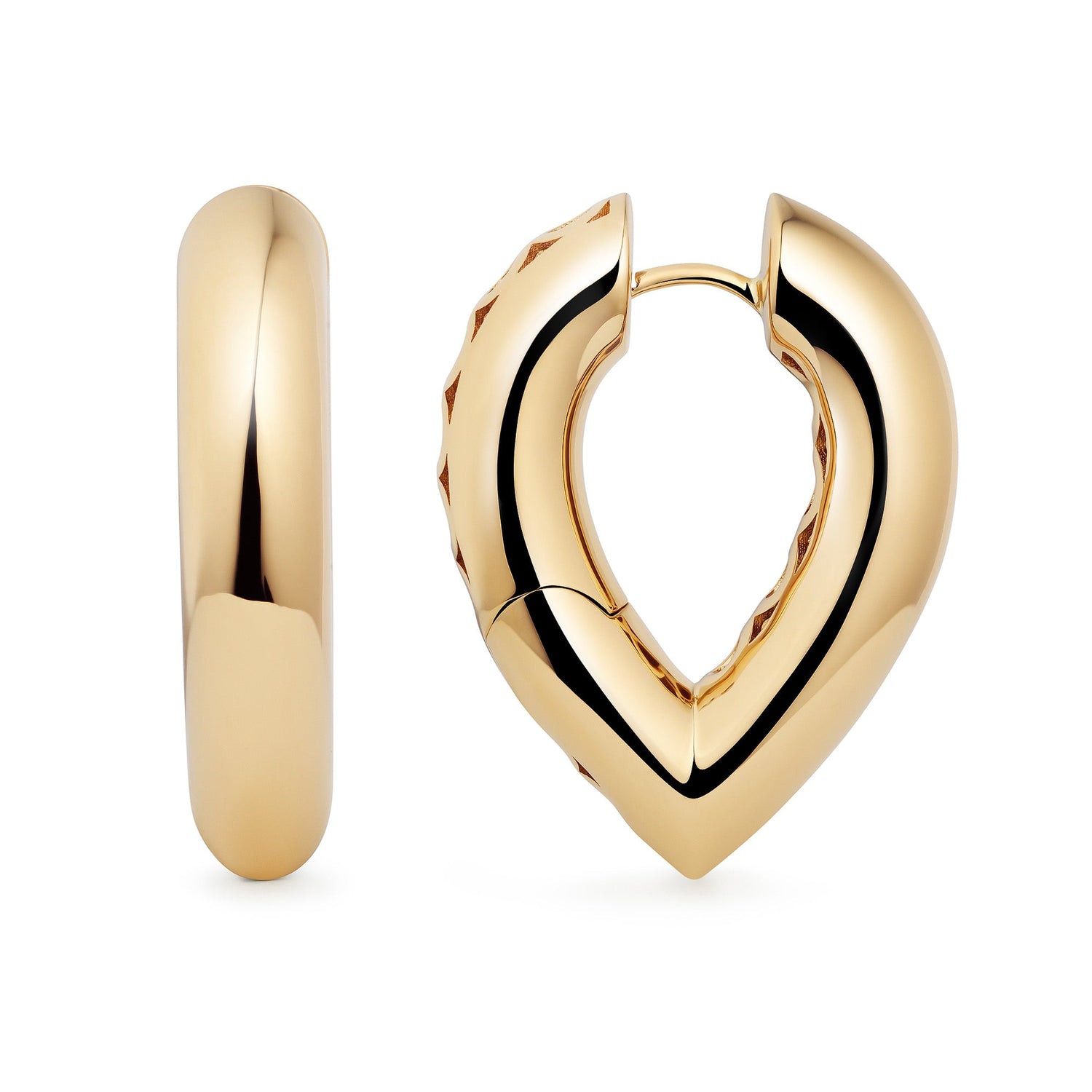 Drop Link Earrings Big