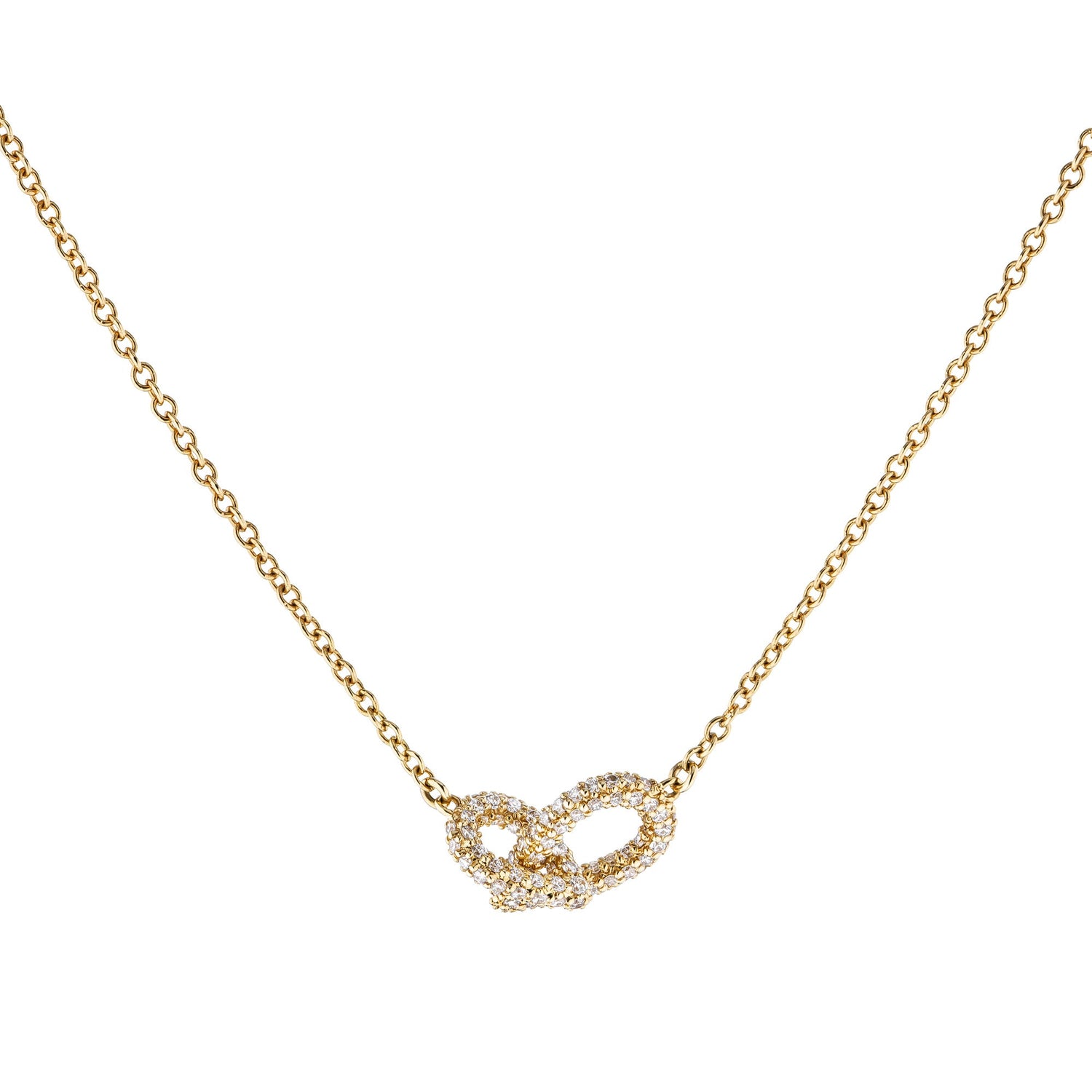Drop Link Pendant Full Pavé