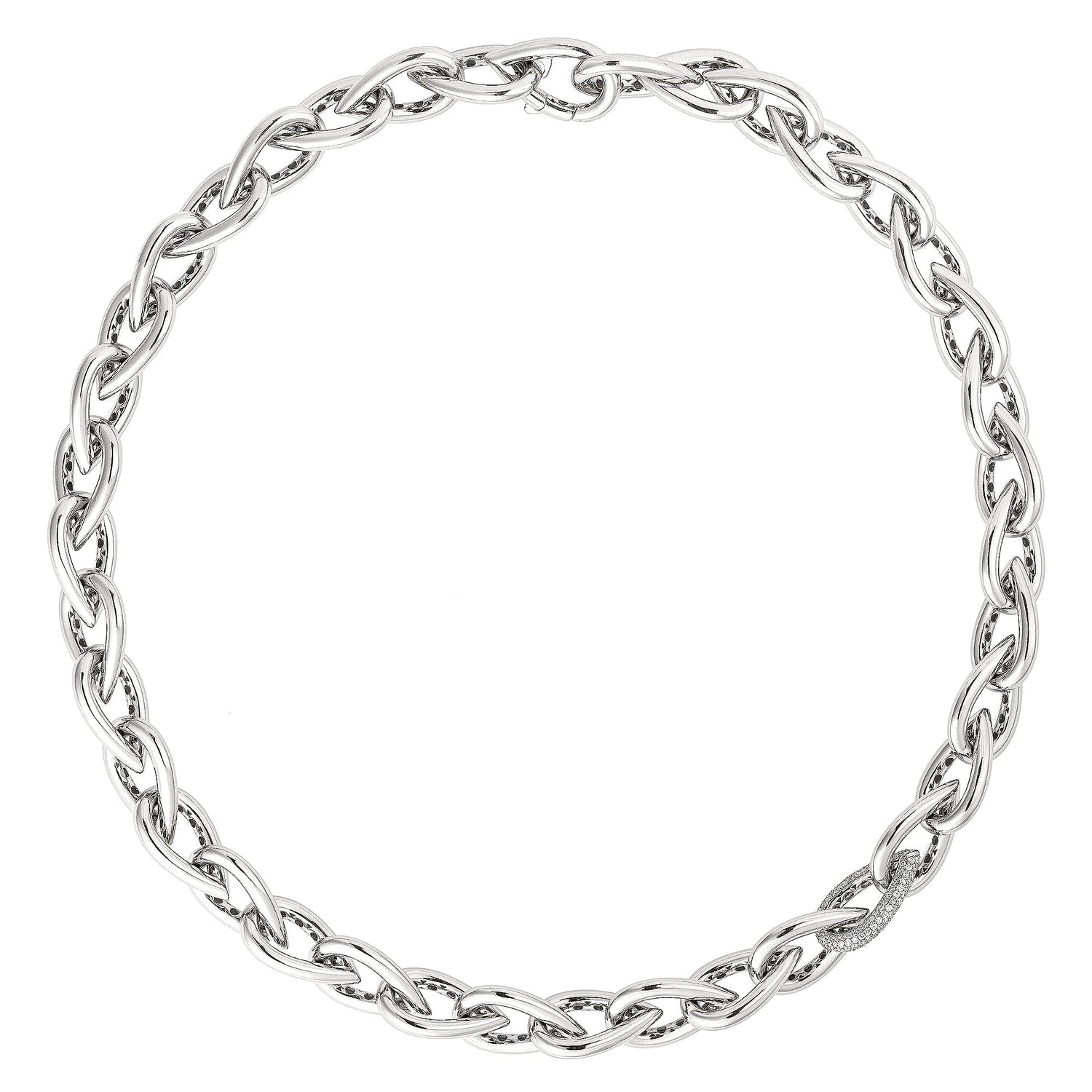 Drop Link Collier Pavé