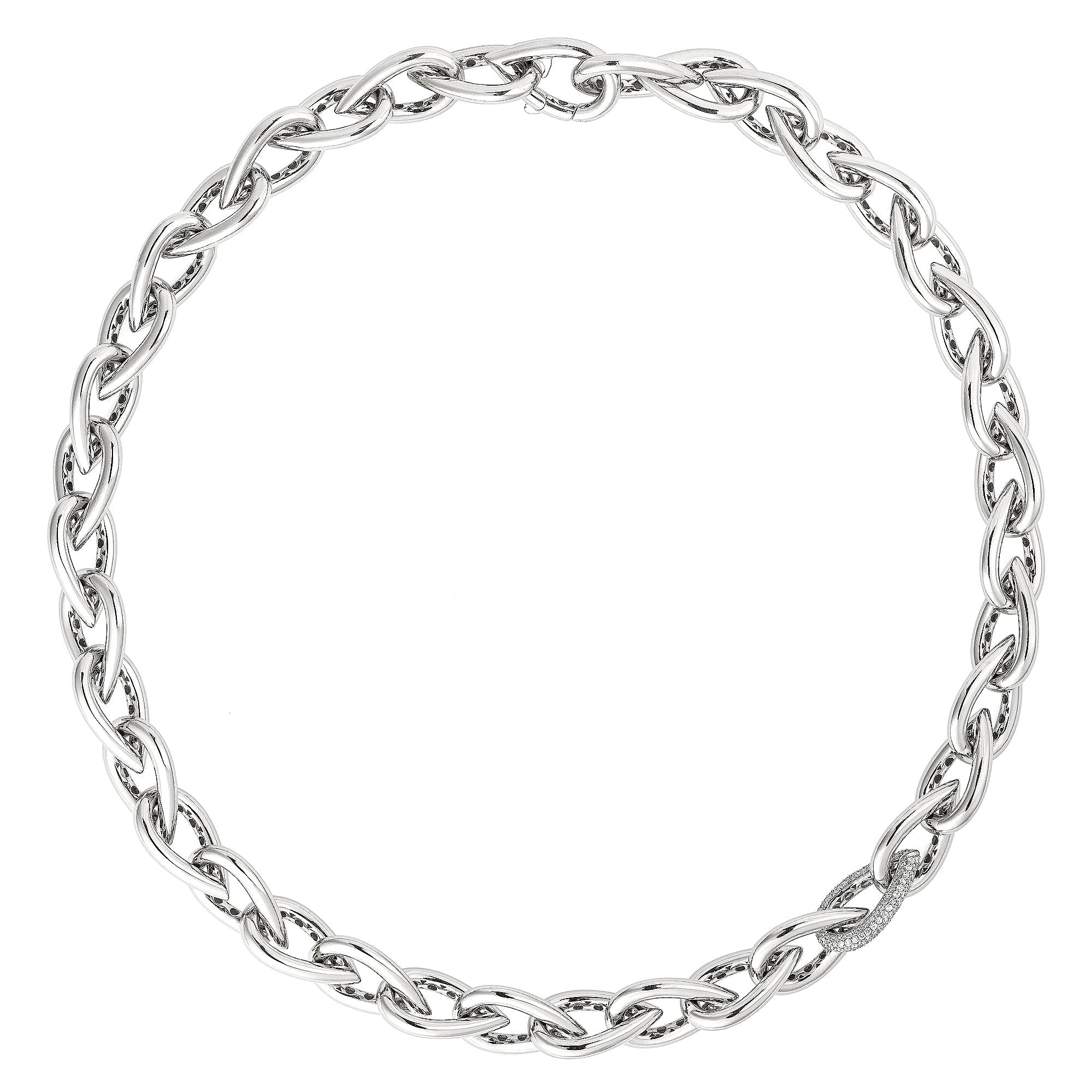 Drop Link Collier Pavé