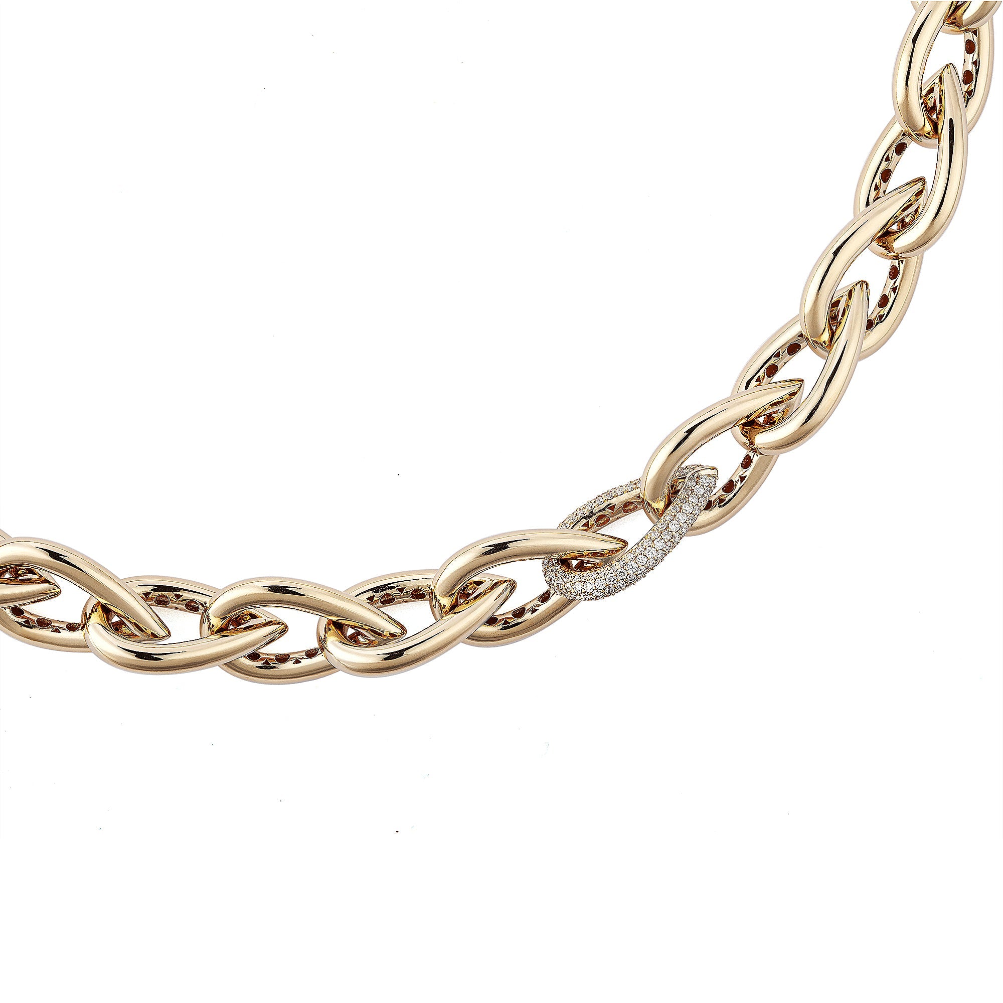 Drop Link Collier Pavé