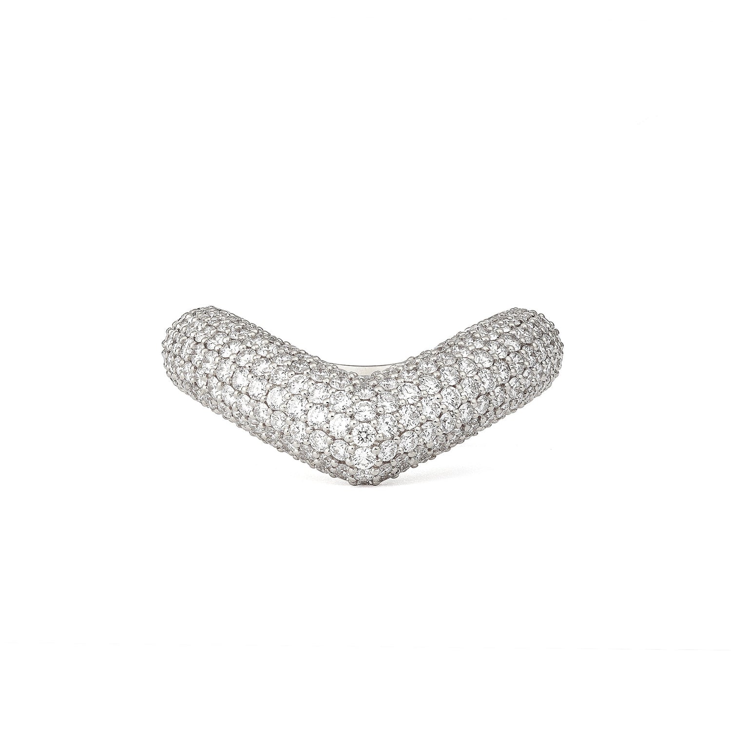 Drop Link Ring Big Pavé