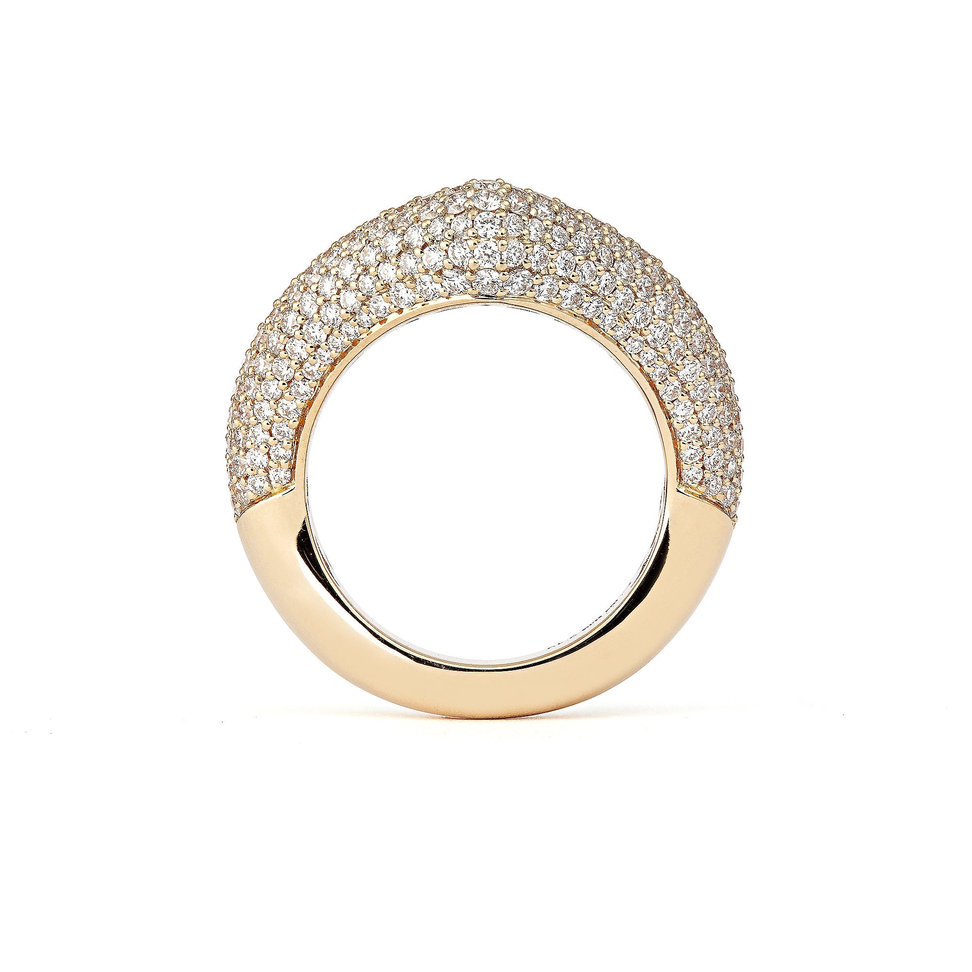 Drop Link Ring Big Pavé