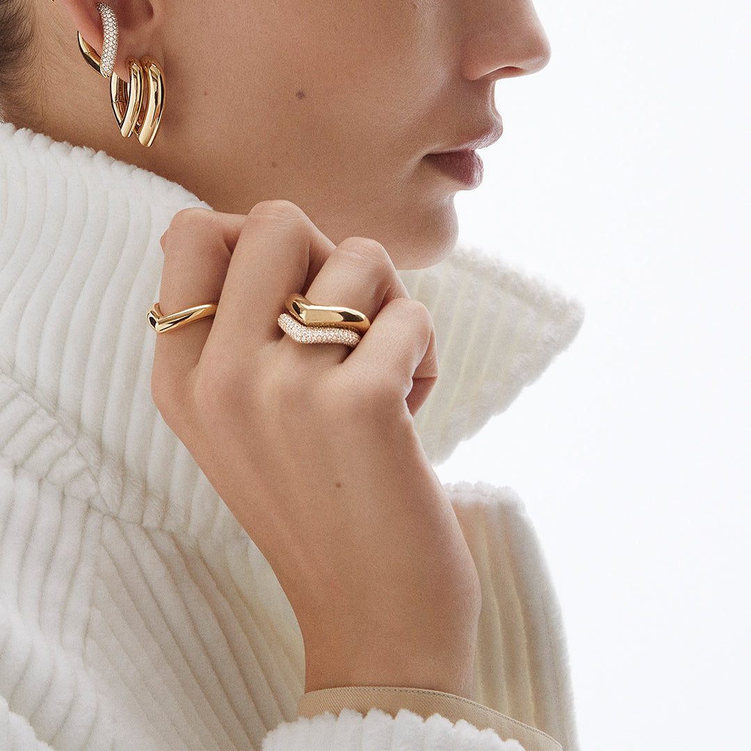 Drop Link Earrings Medium