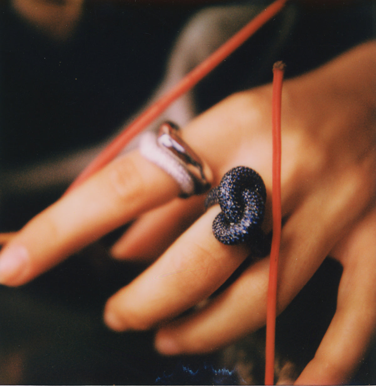 Legacy Knot Ring Big Blue Sapphire