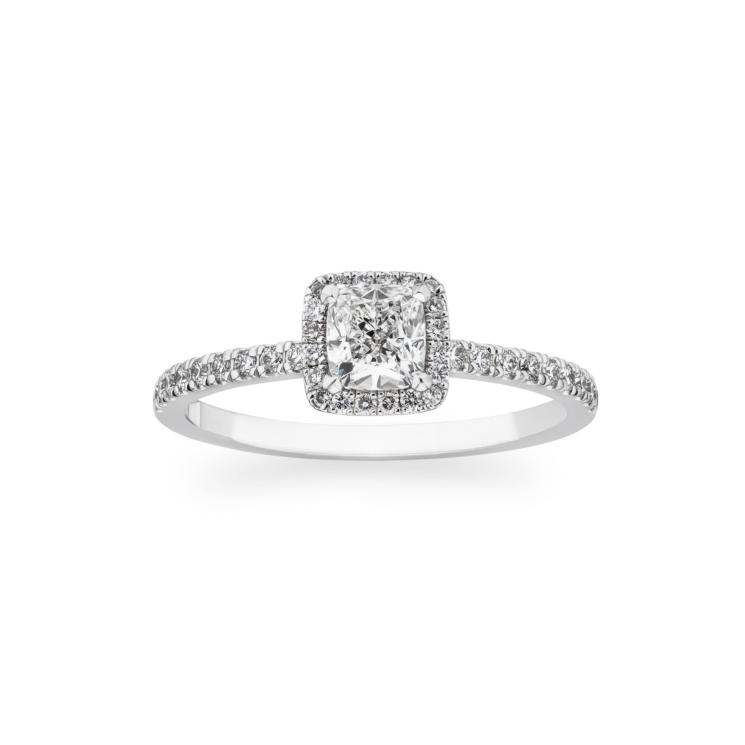 Fancy Cushion Caromsé Engagement Ring Pave