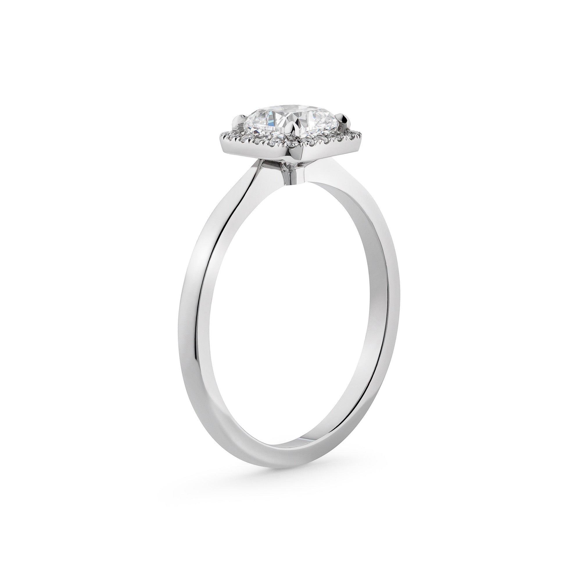 Fancy Cushion Carmosé Engagement Ring