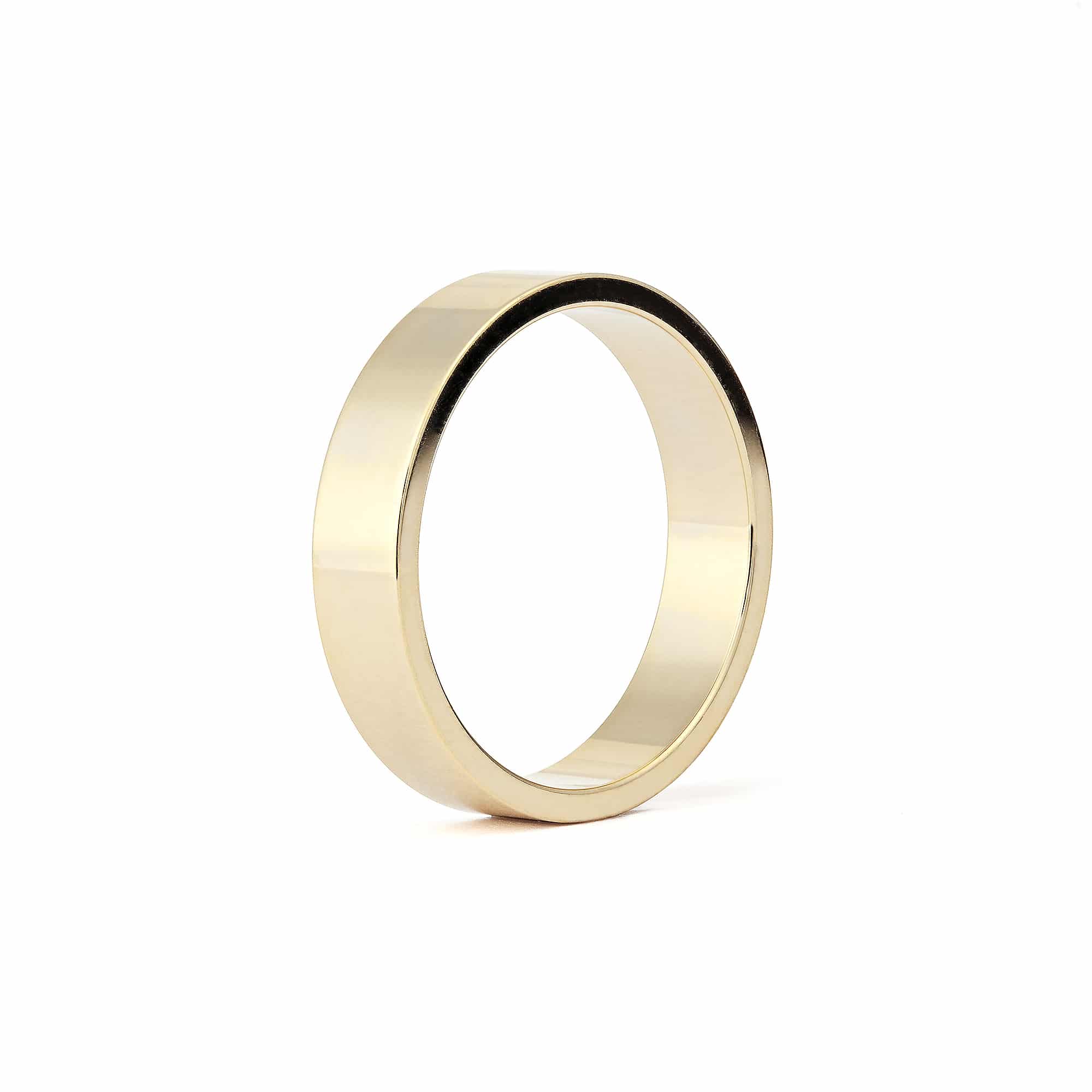 Flat Low Plain Wedding Band