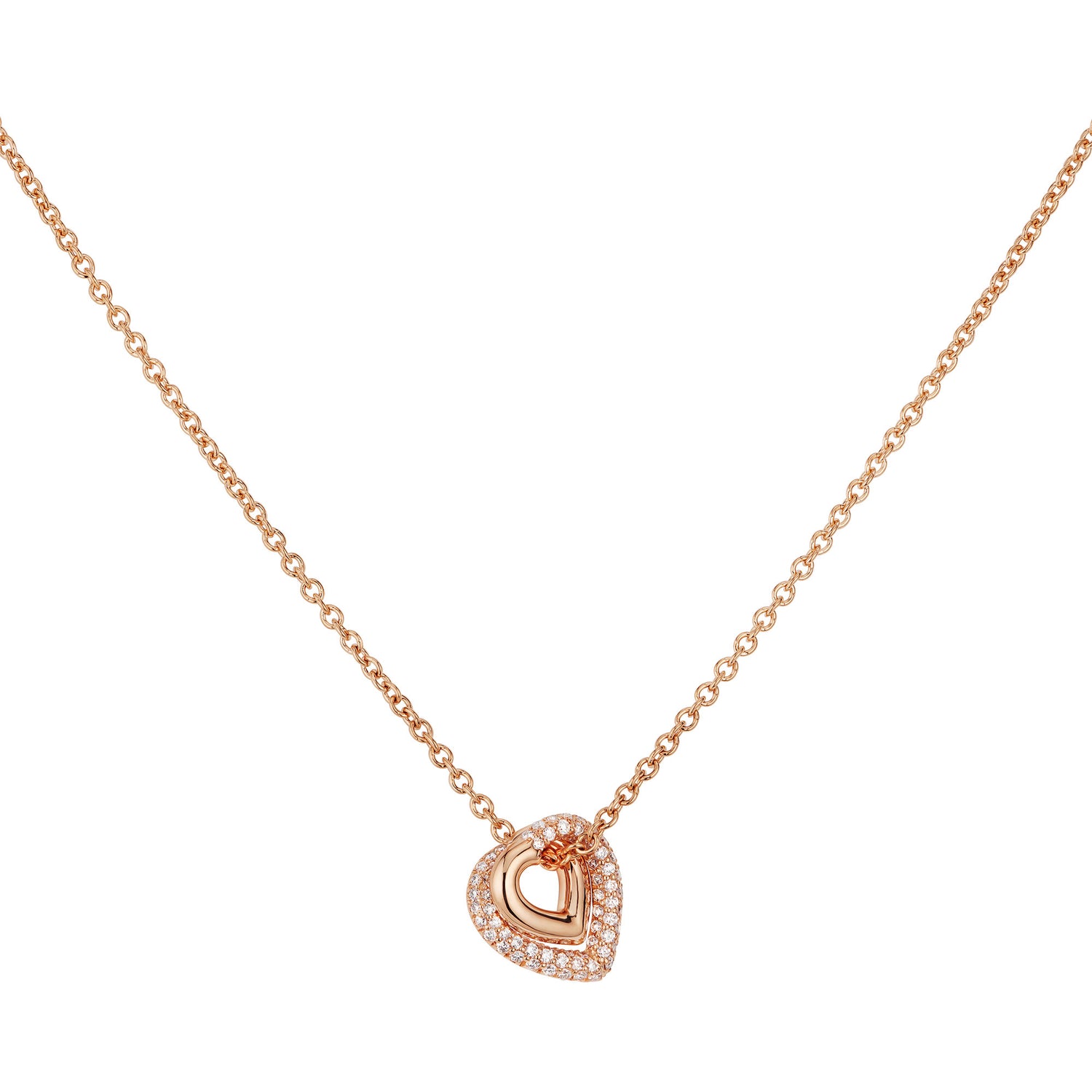 Infinity Loop Pendant Half Pavé