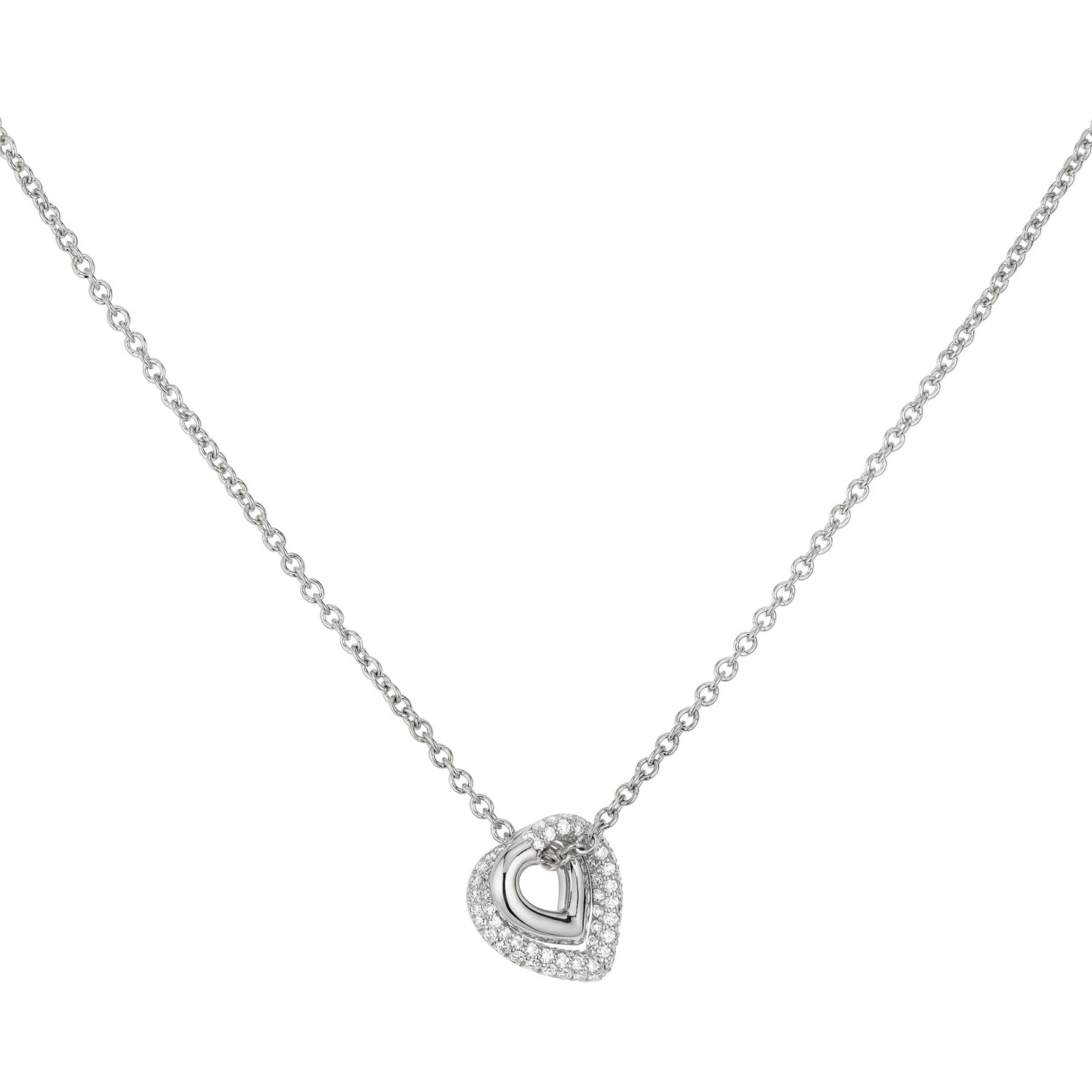 Infinity Loop Pendant Half Pavé