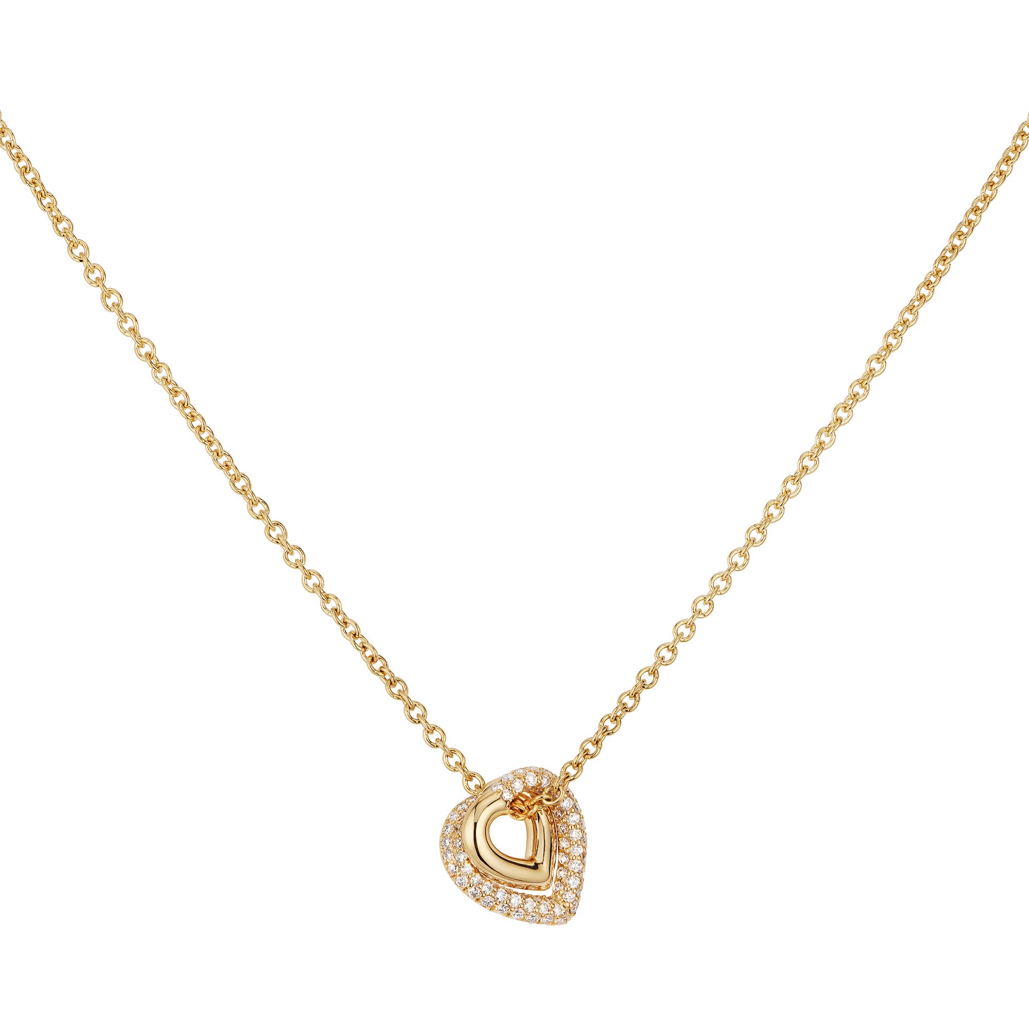 Infinity Loop Pendant Half Pavé