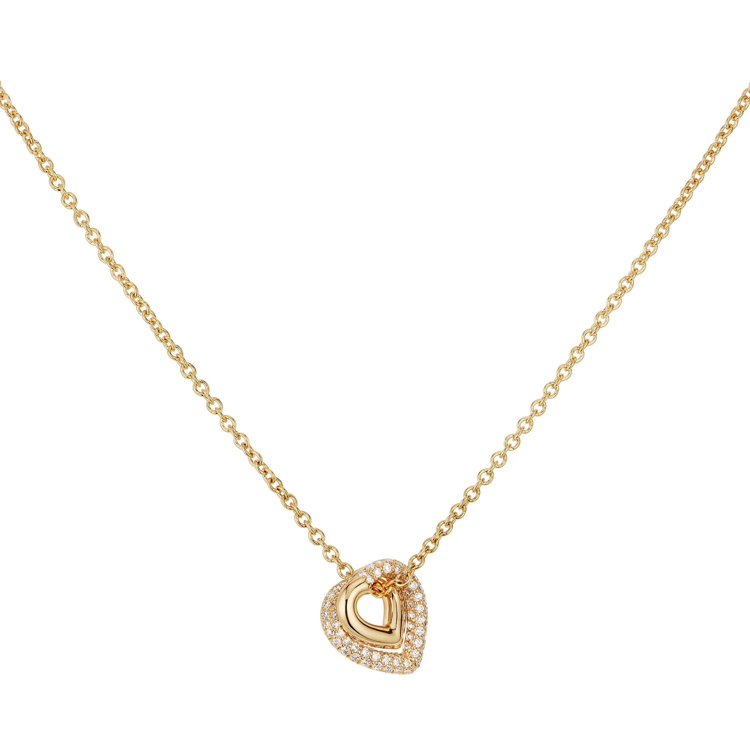Infinity Loop Pendant Half Pavé
