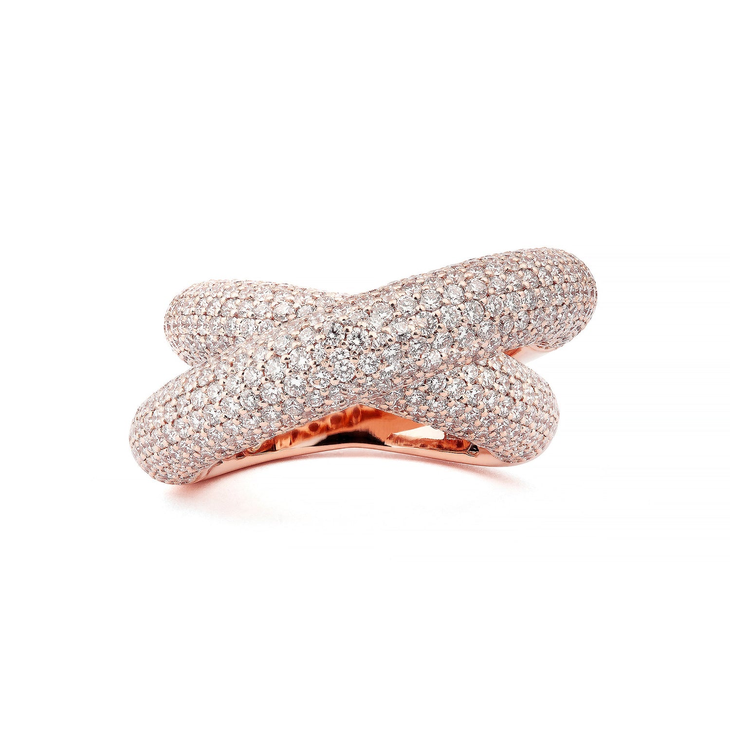 Infinity Loop Ring Big Full Pavé