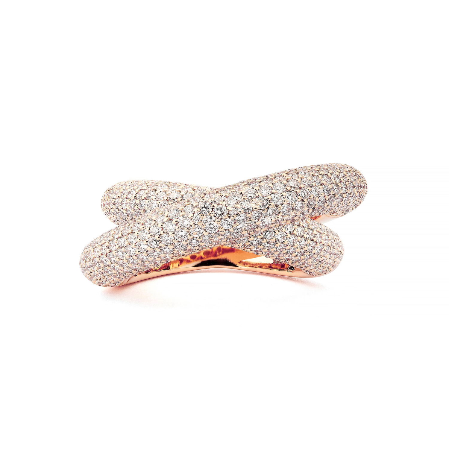 Infinity Loop Ring Medium Full Pavé