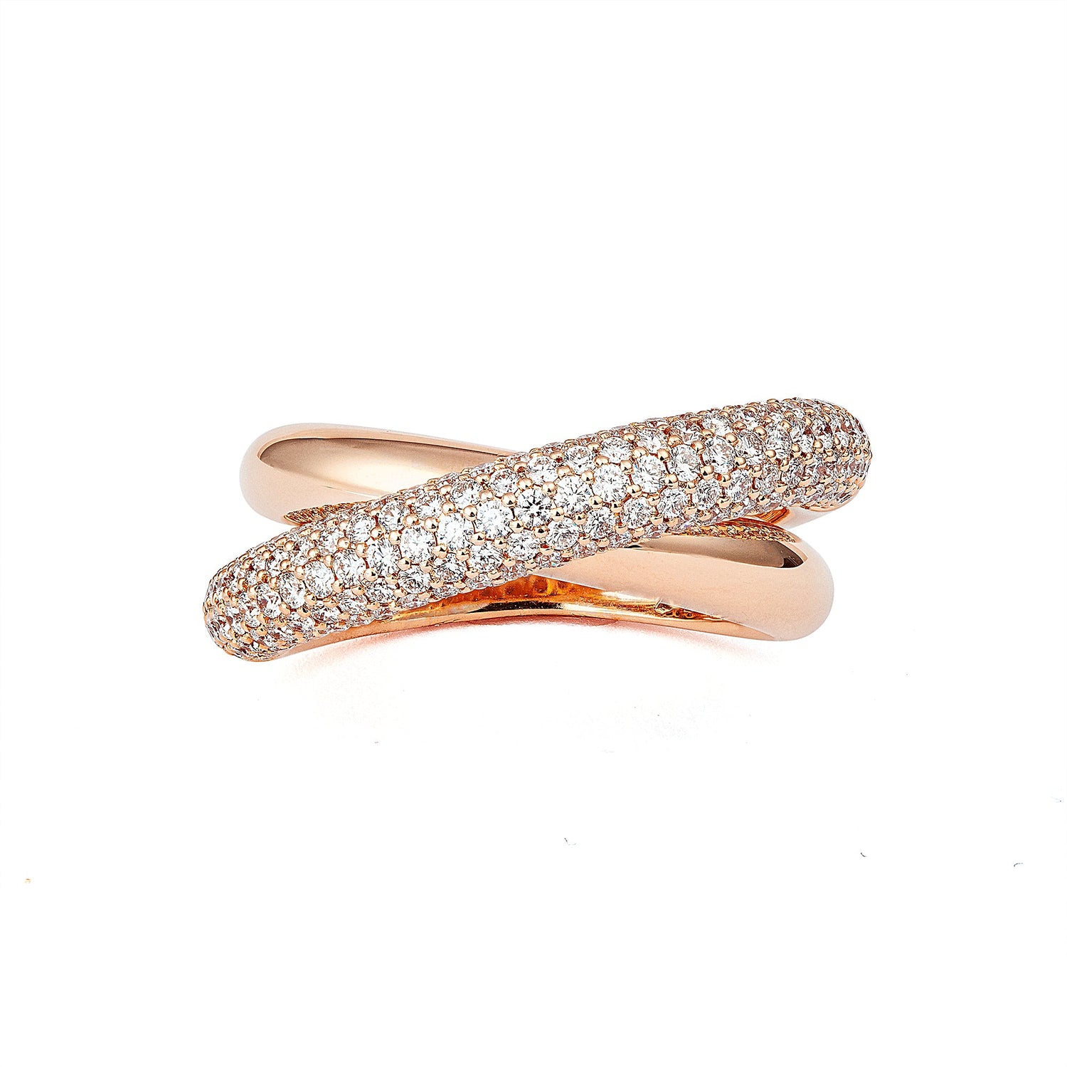 Infinity Loop Ring Medium Half Pavé