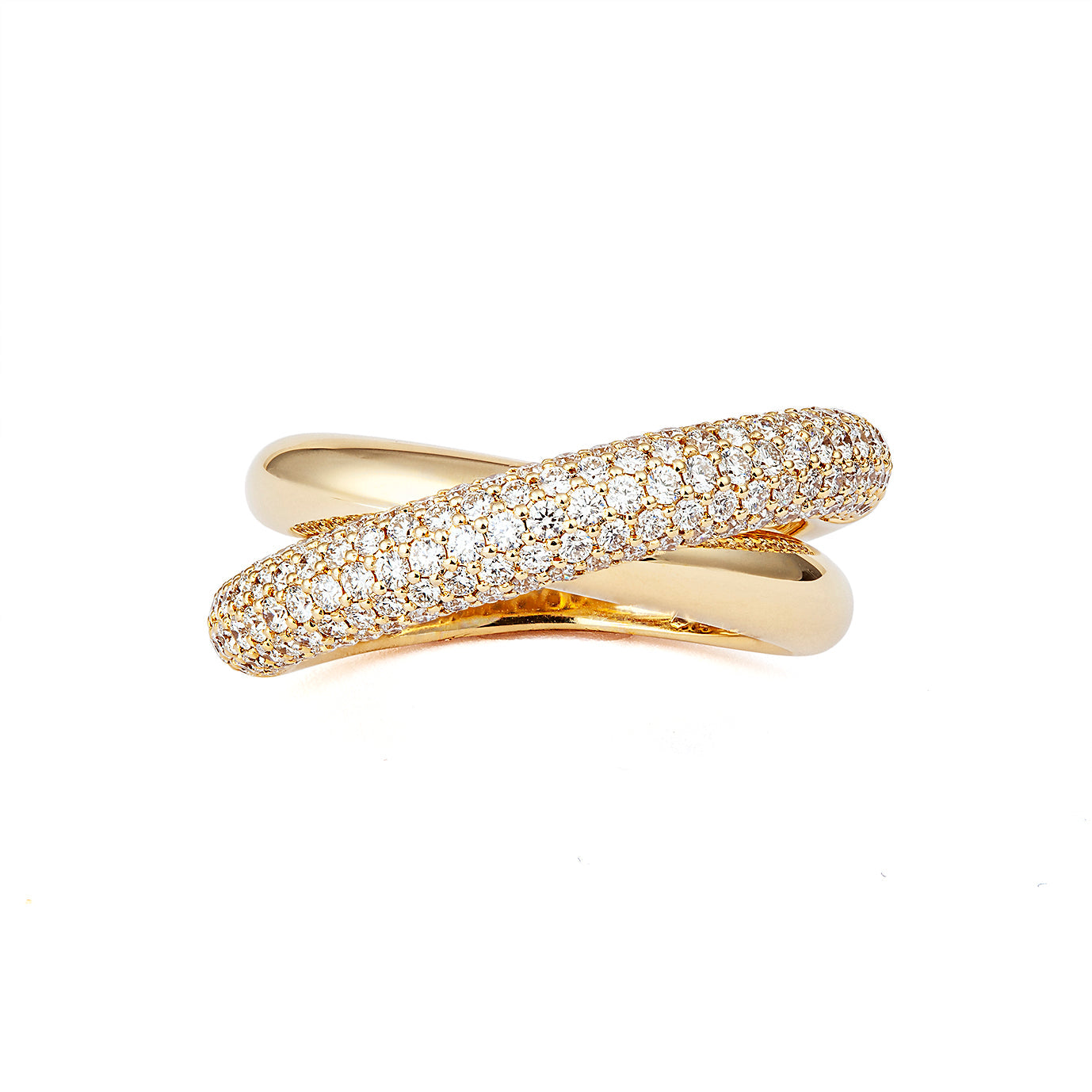 Infinity Loop Ring Medium Half Pavé