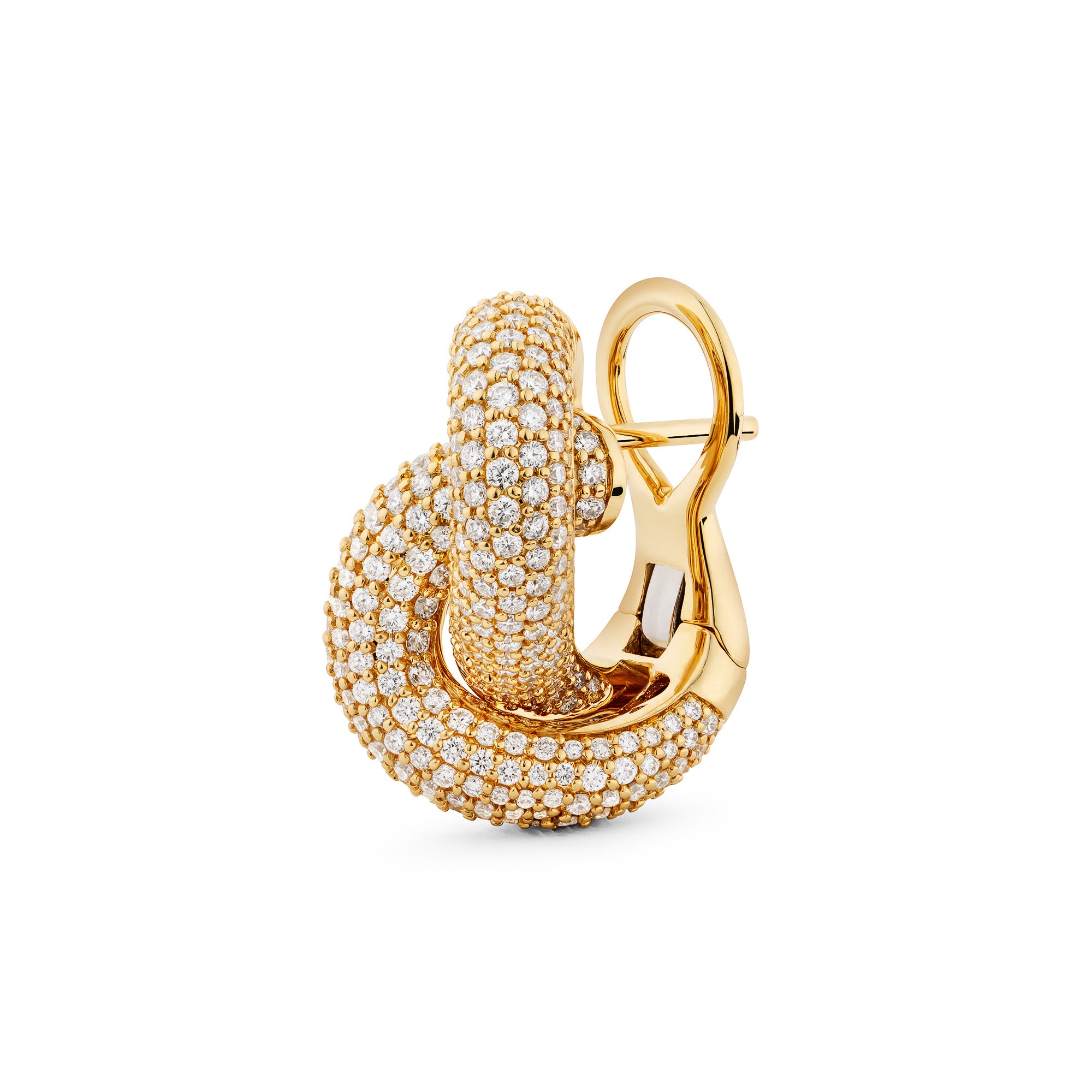 Legacy Knot Earrings Big Pavé