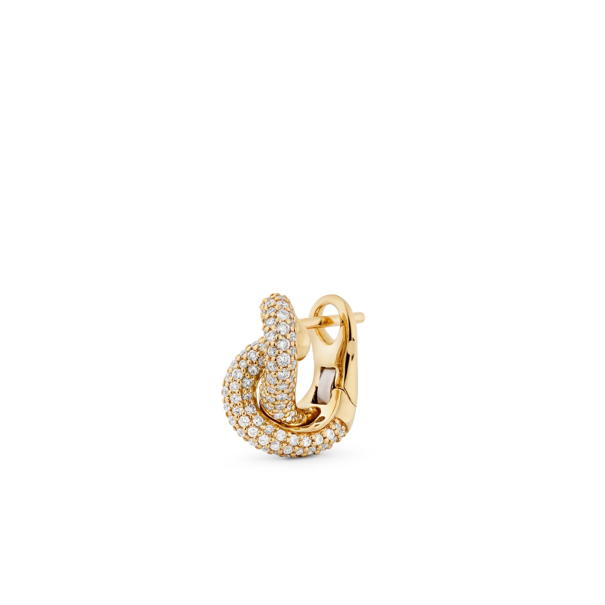 Legacy Knot Earrings Small Pavé
