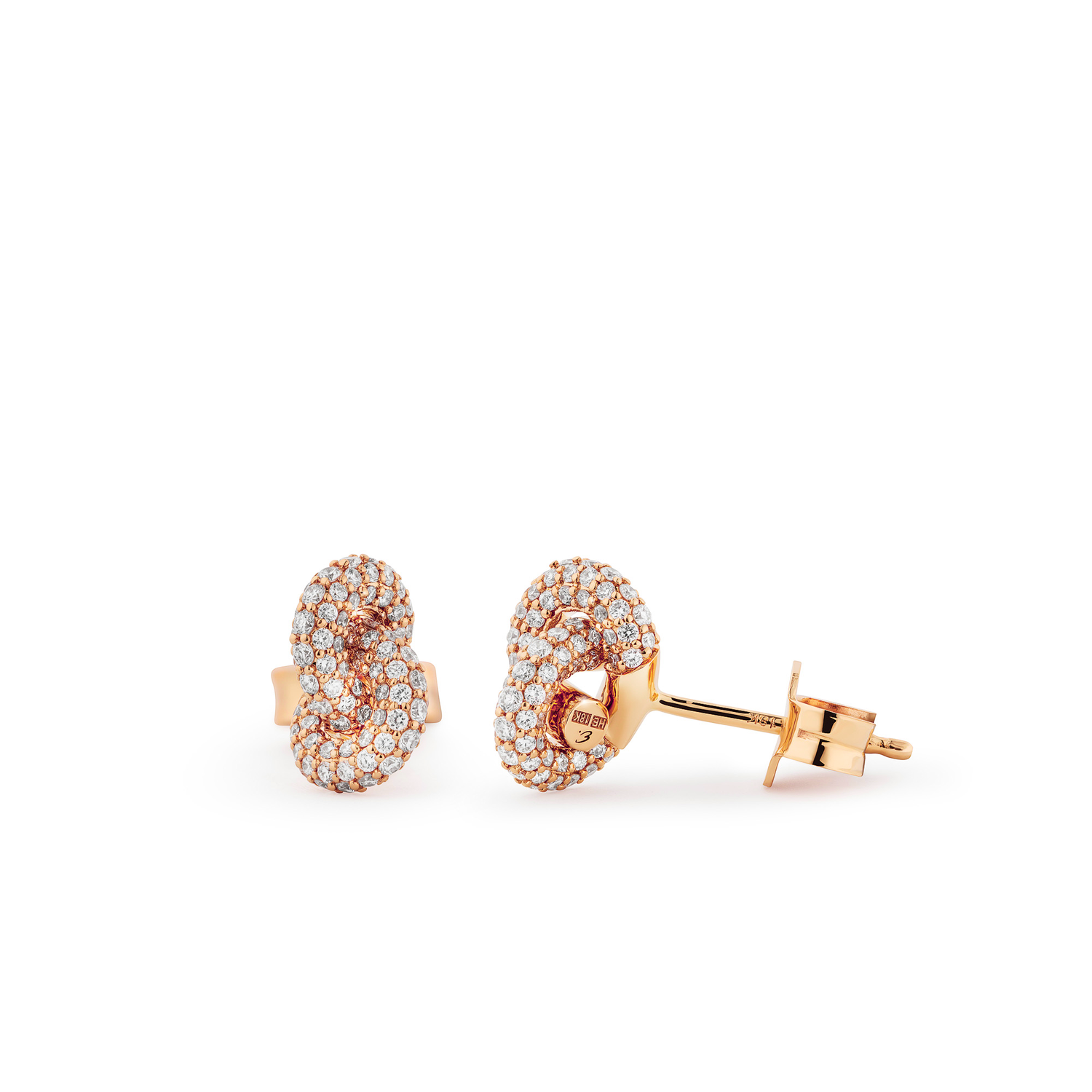 Legacy Knot Earrings Mini Pavé