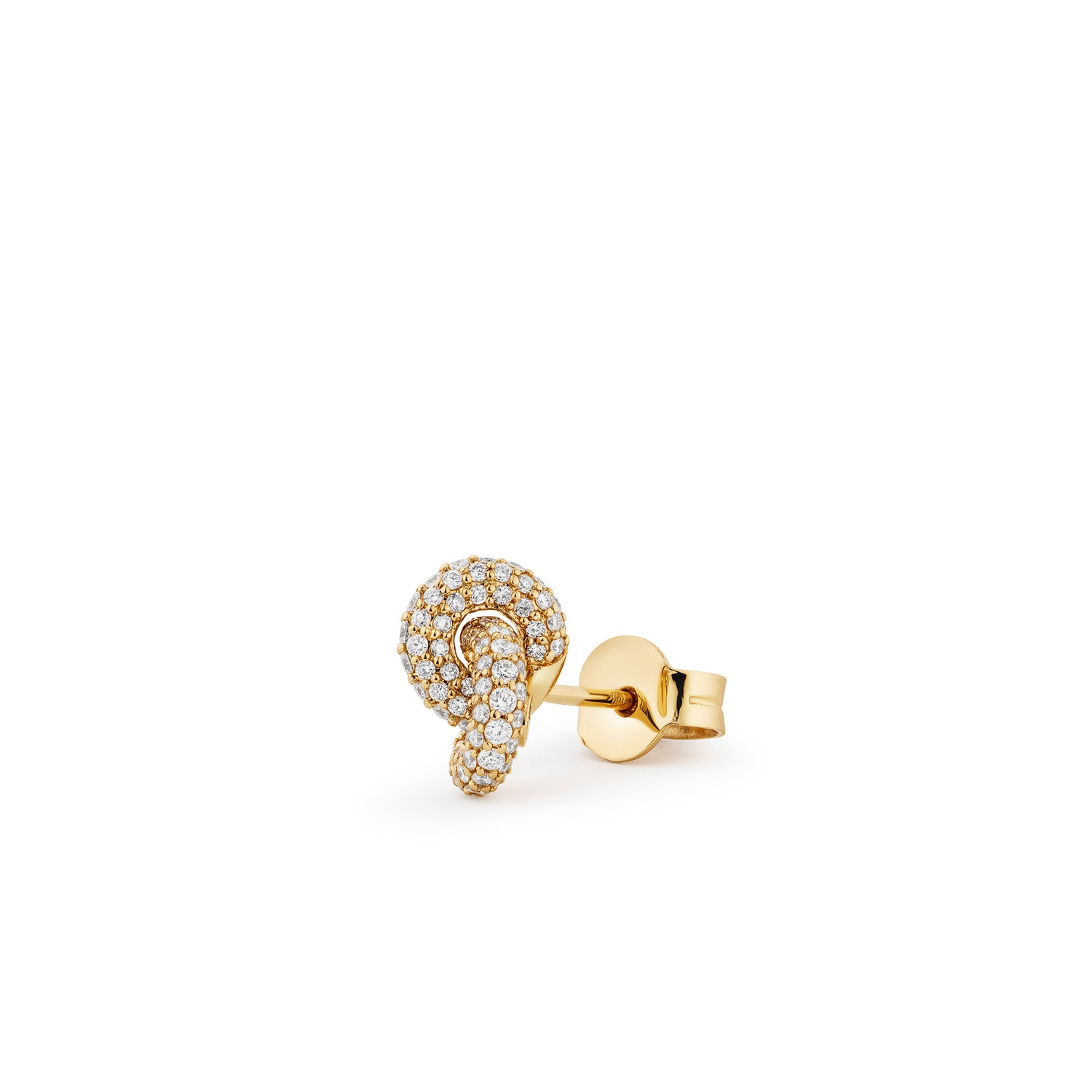 Legacy Knot Earrings Mini Pavé