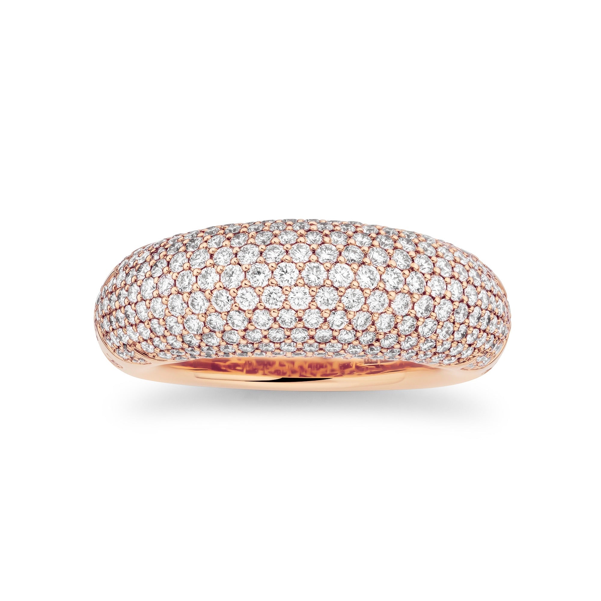 NY66 Dome Ring Big Pavé