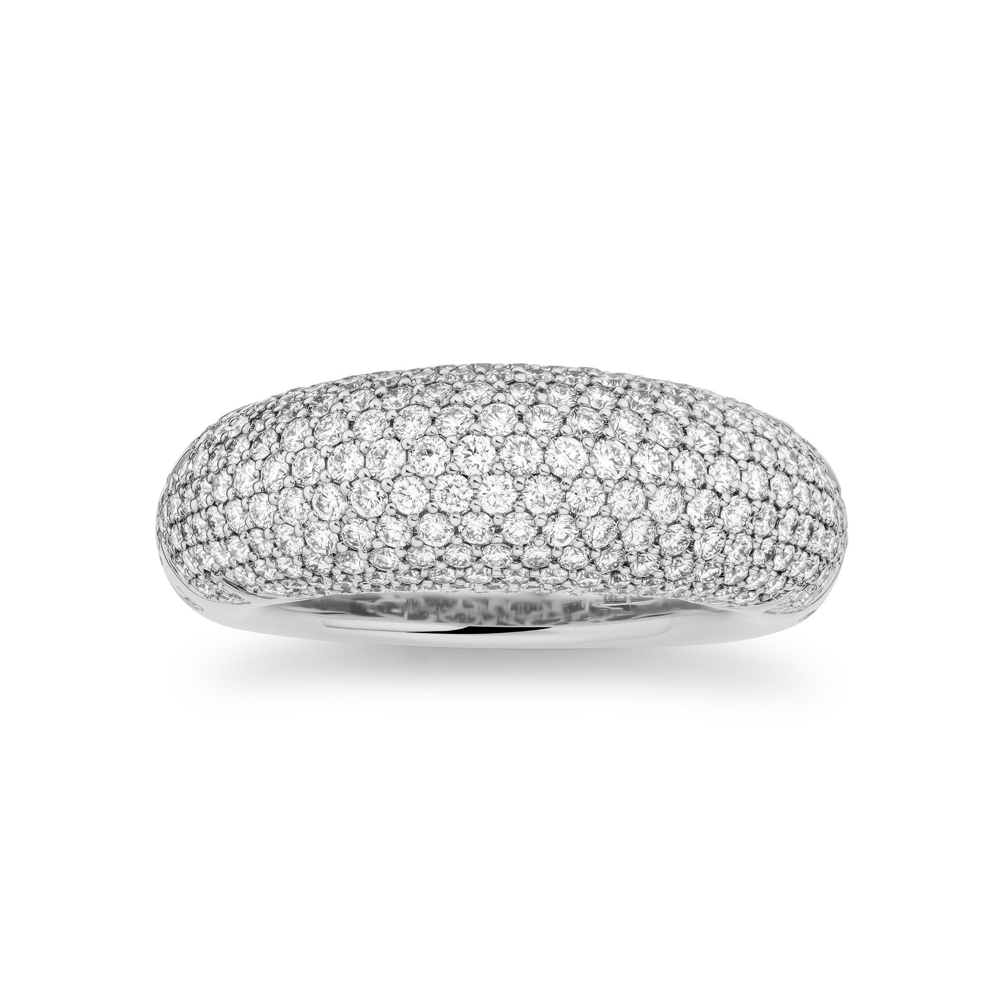 NY66 Dome Ring Big Pavé