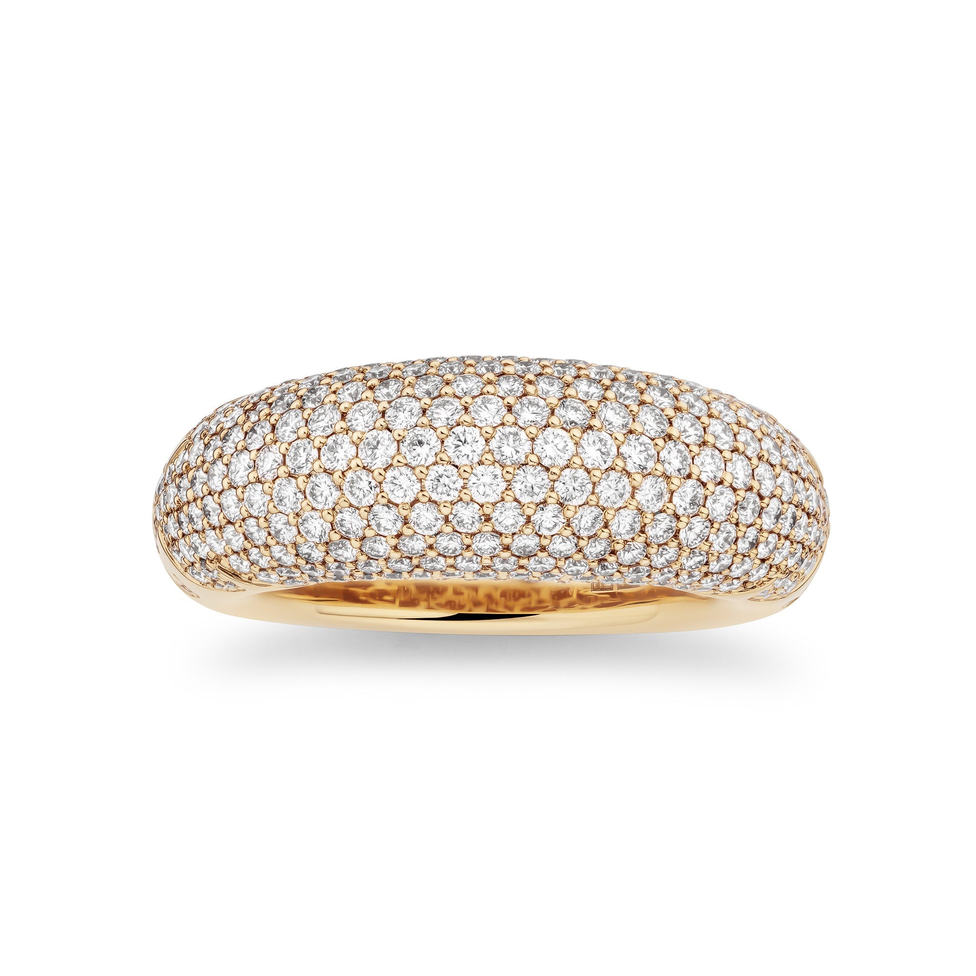 NY66 Dome Ring Big Pavé
