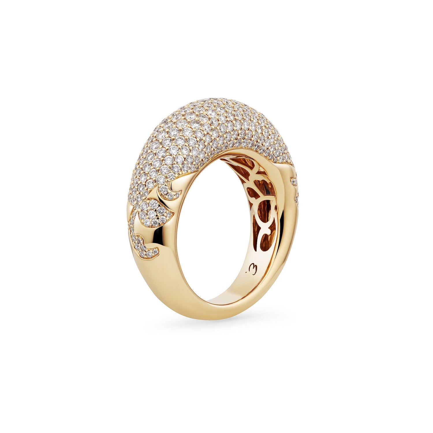NY66 Dome Ring Big Pavé
