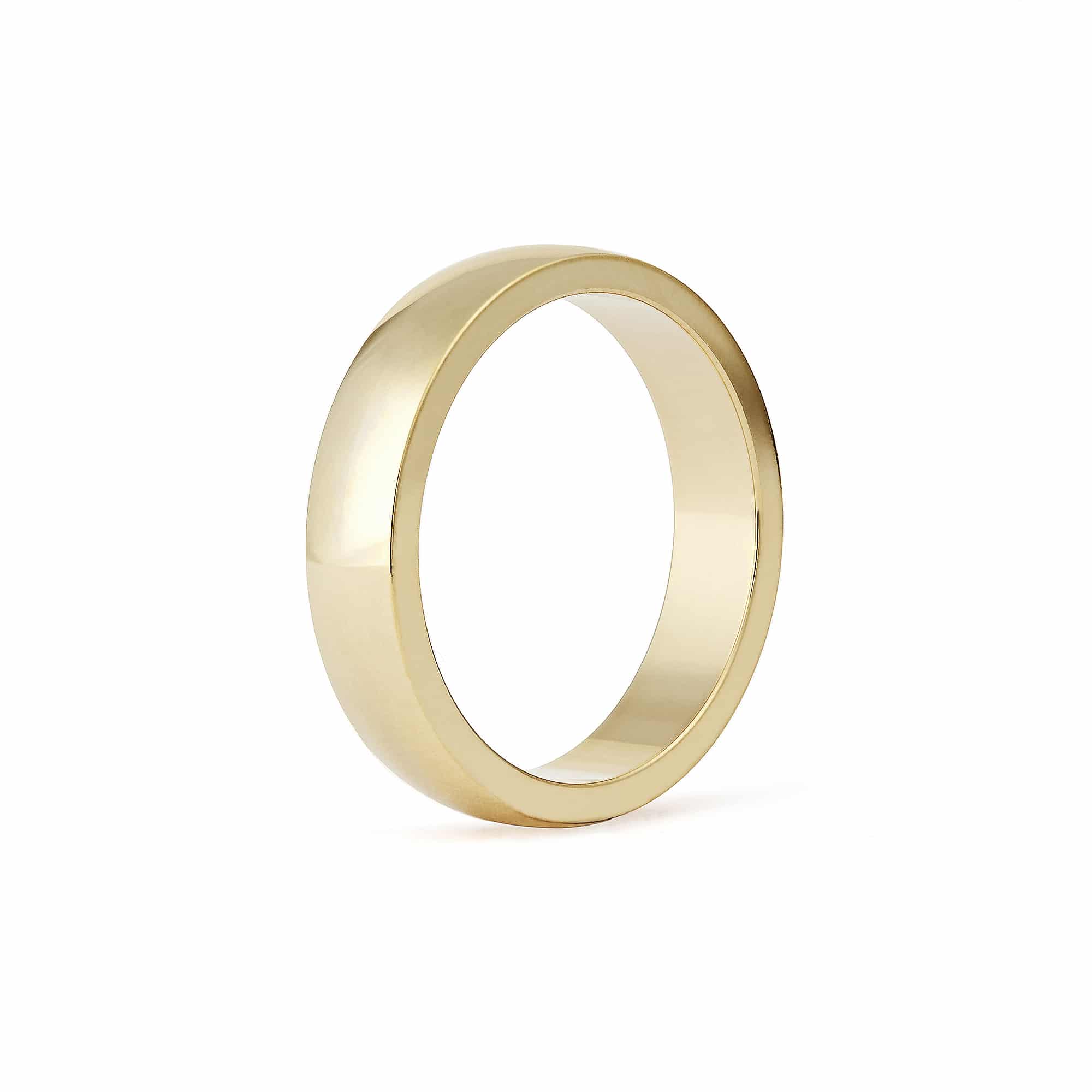 Nouveau High Plain Wedding Band