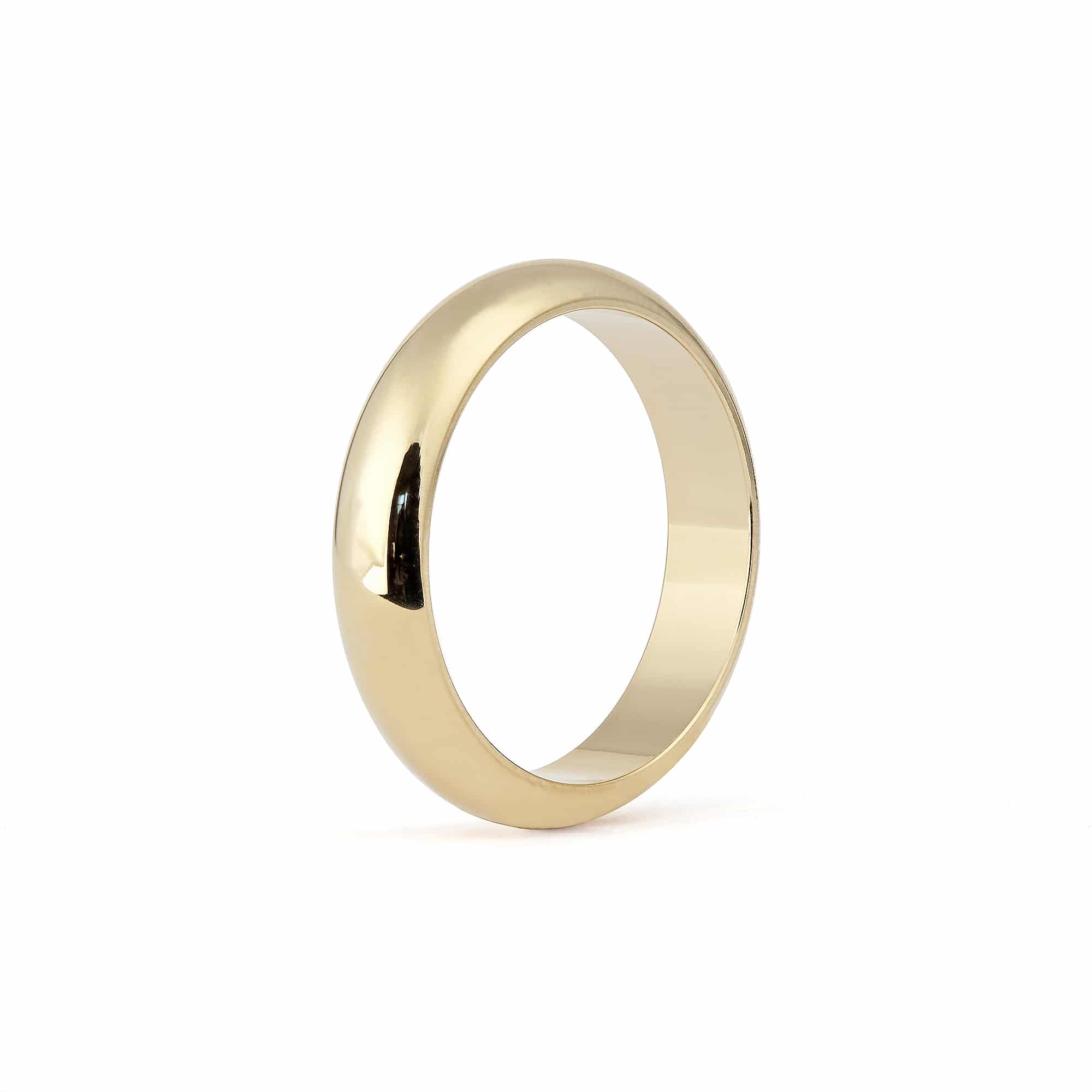 Semi Round Plain Wedding Band