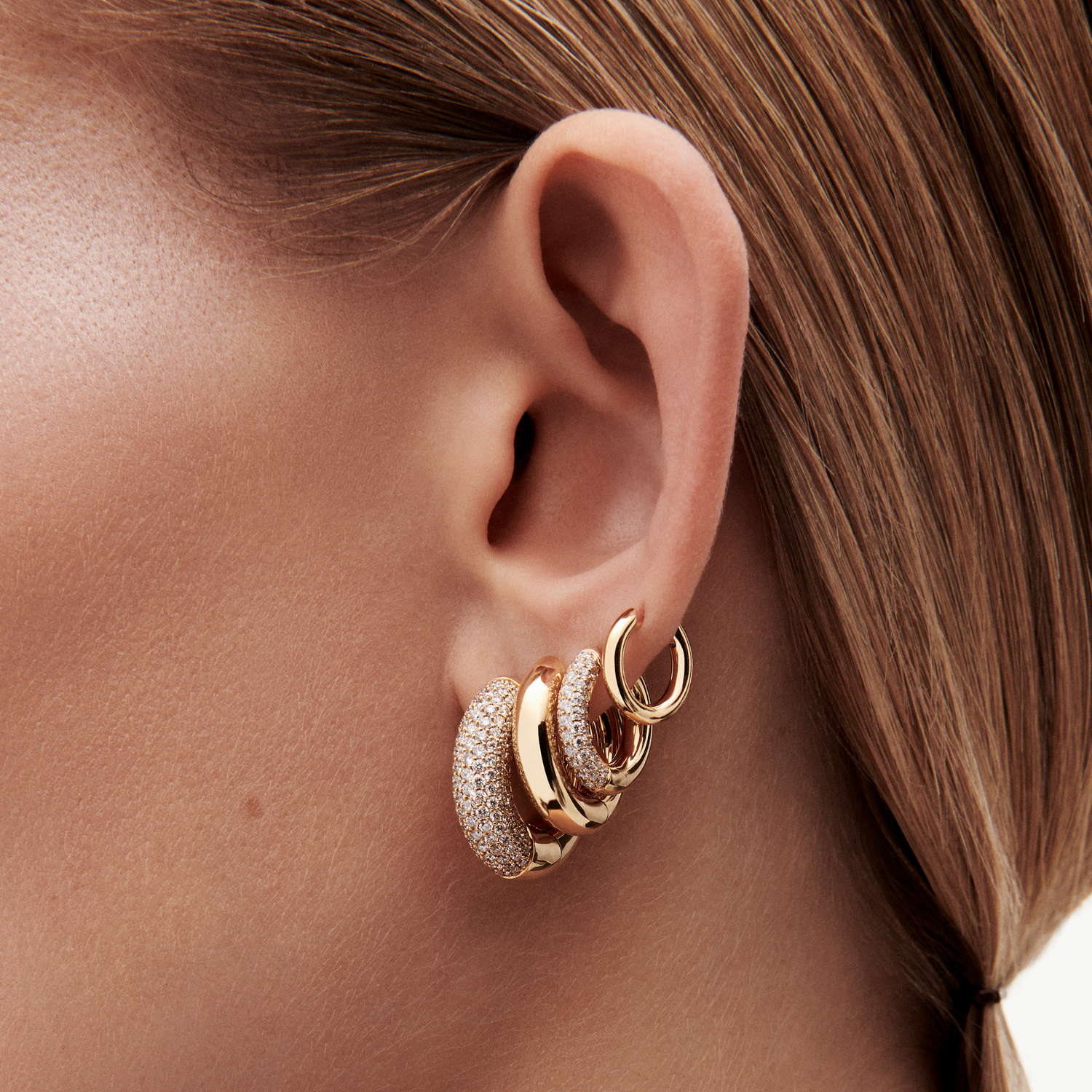 NY66 Creole Earrings Mini
