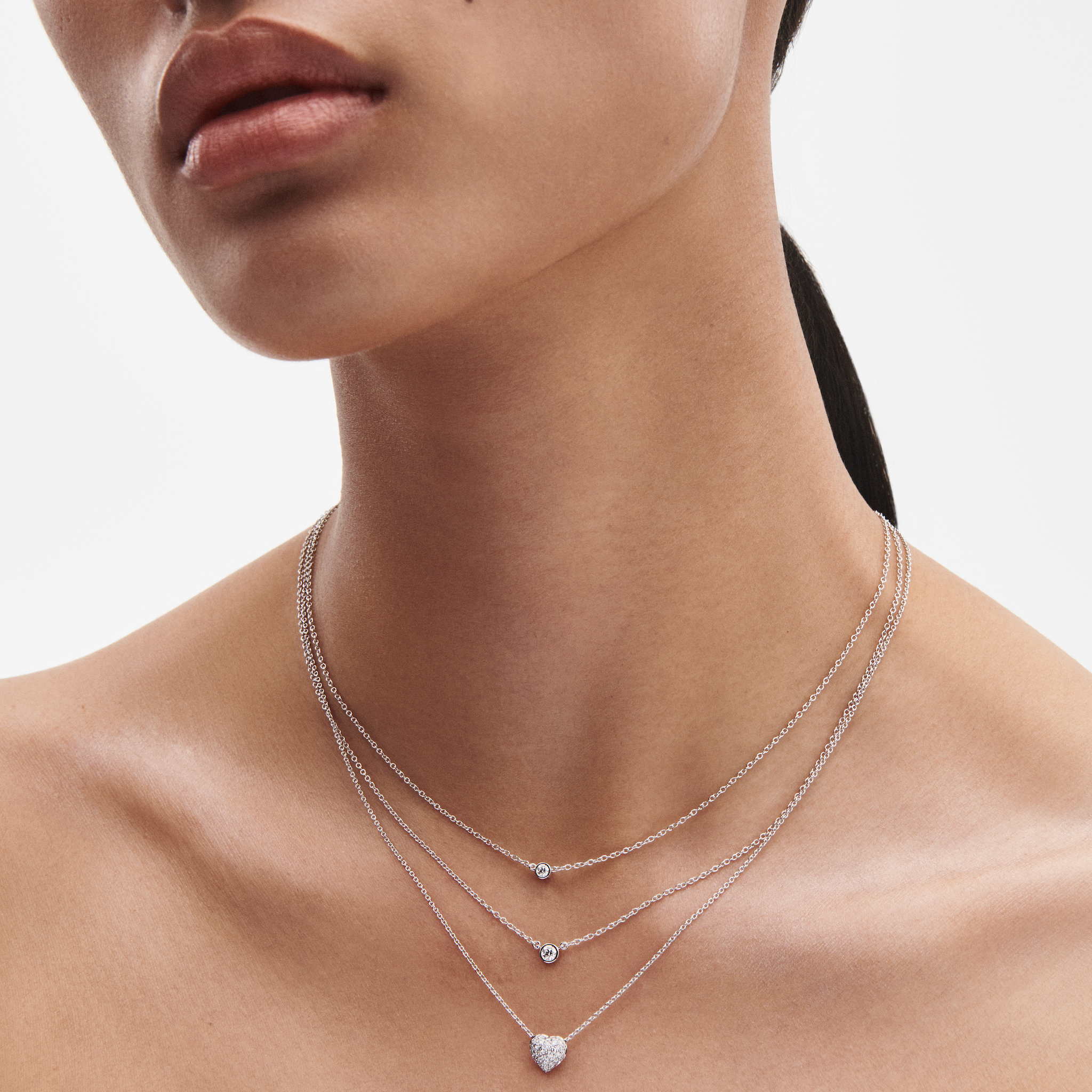 Petit Bezel Diamond Pendant