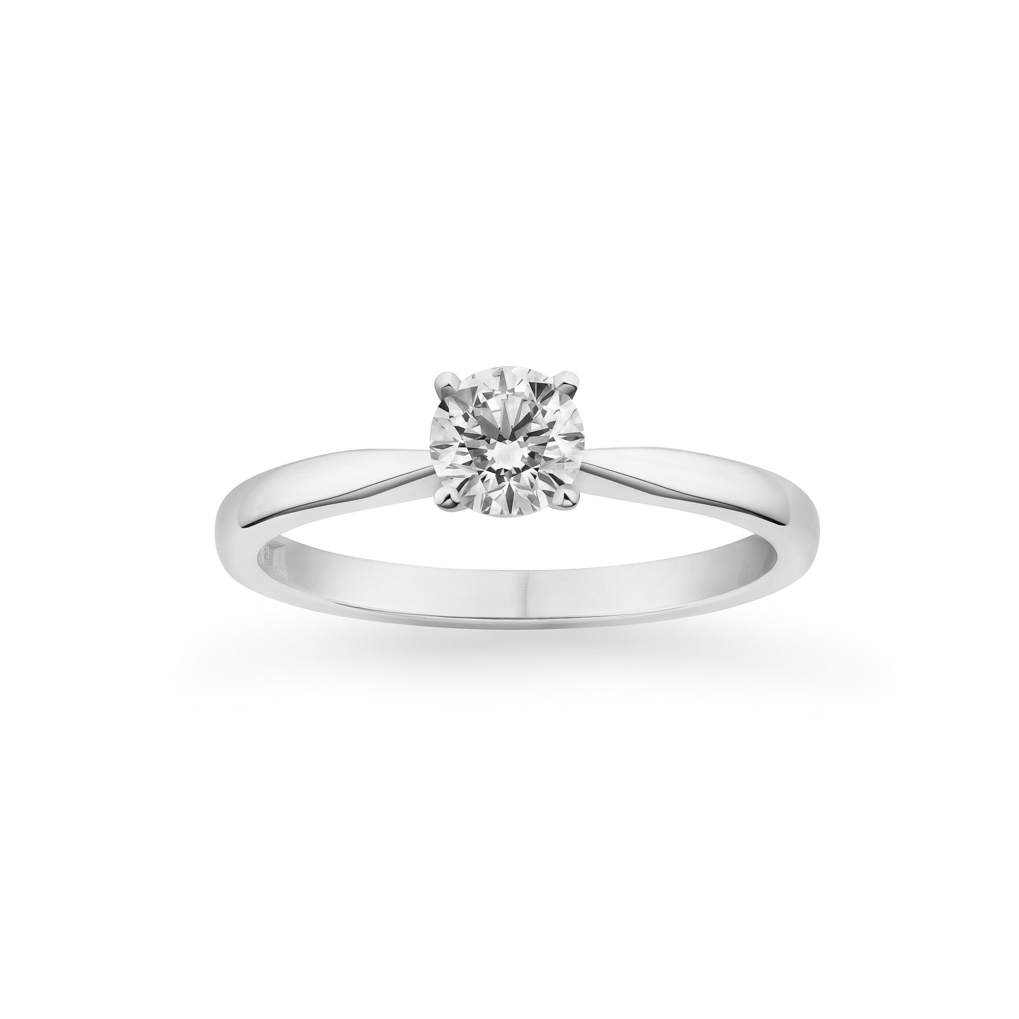 Slim Modern Engagement Ring