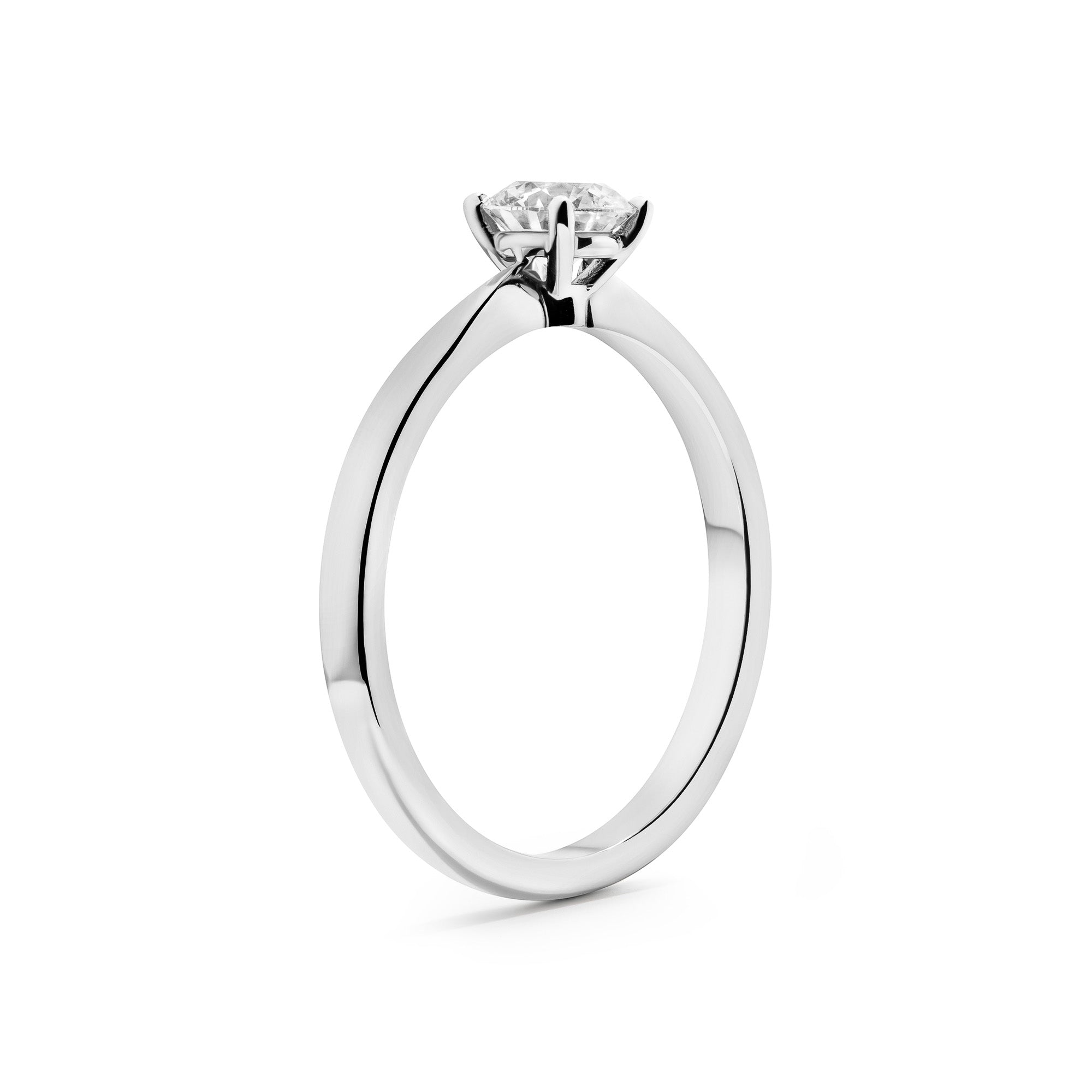 Slim Modern Engagement Ring