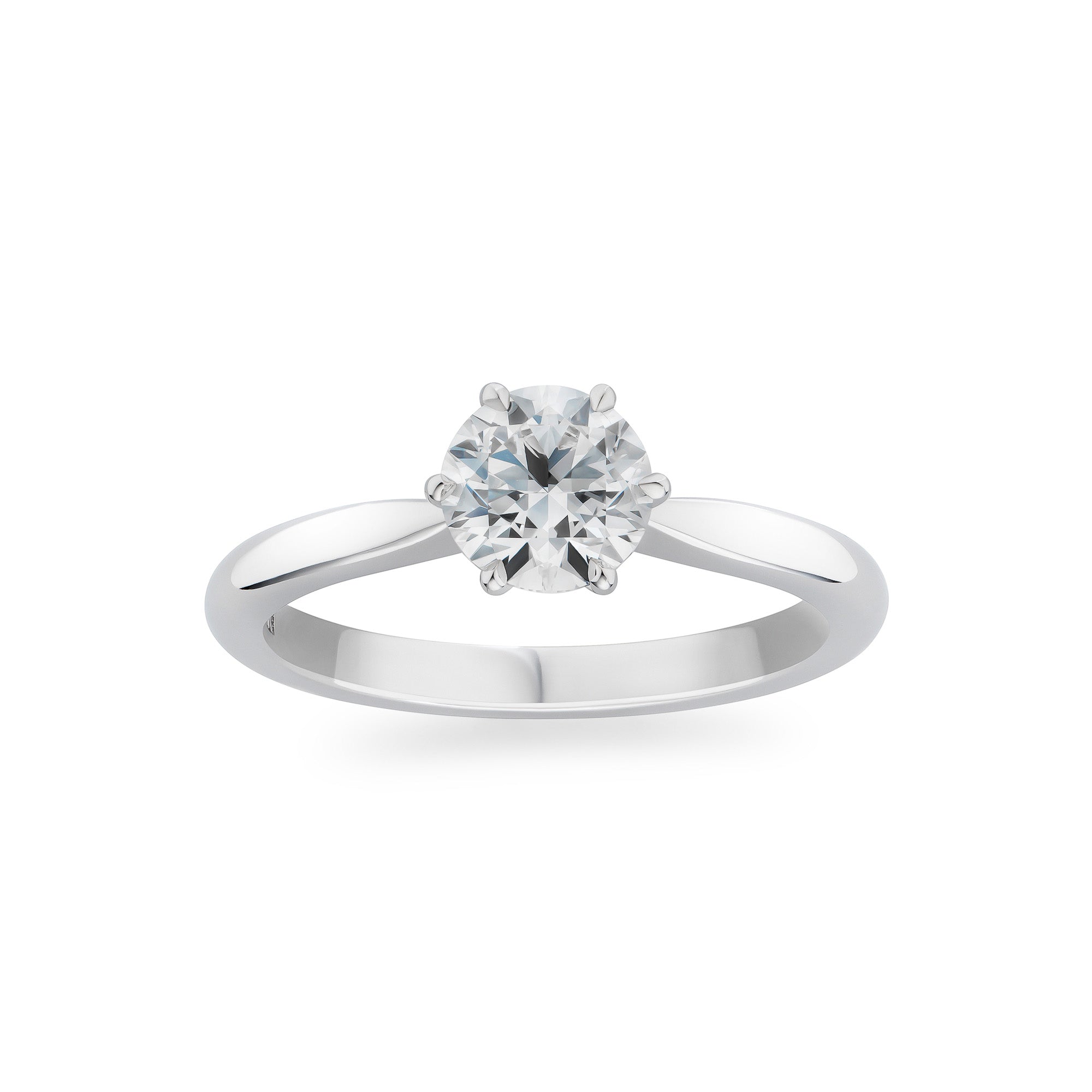 High Modern Engagement Ring