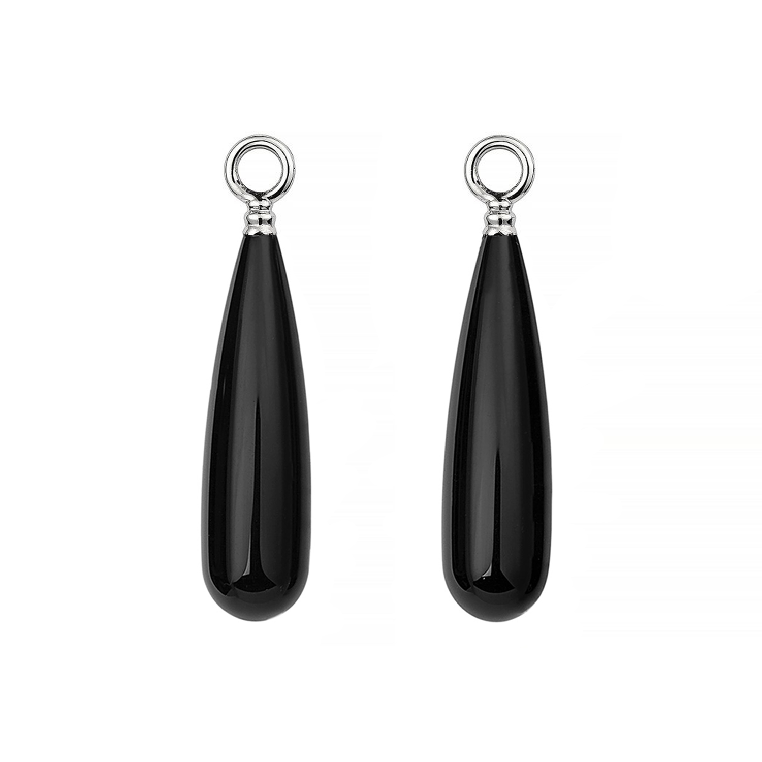 Swedish Grace Earring Attachments Drop Black Onyx
