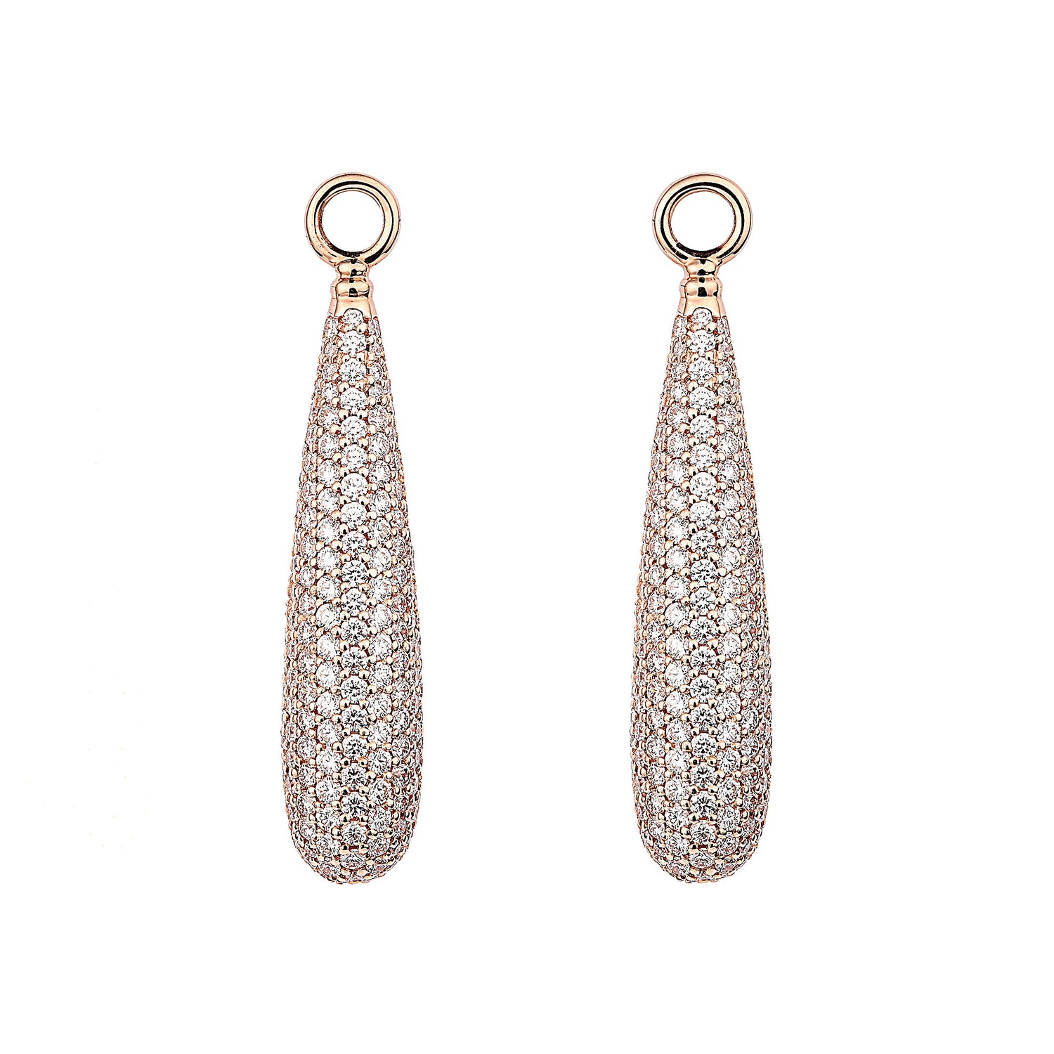 Swedish Grace Earring Attachments Drop Pave