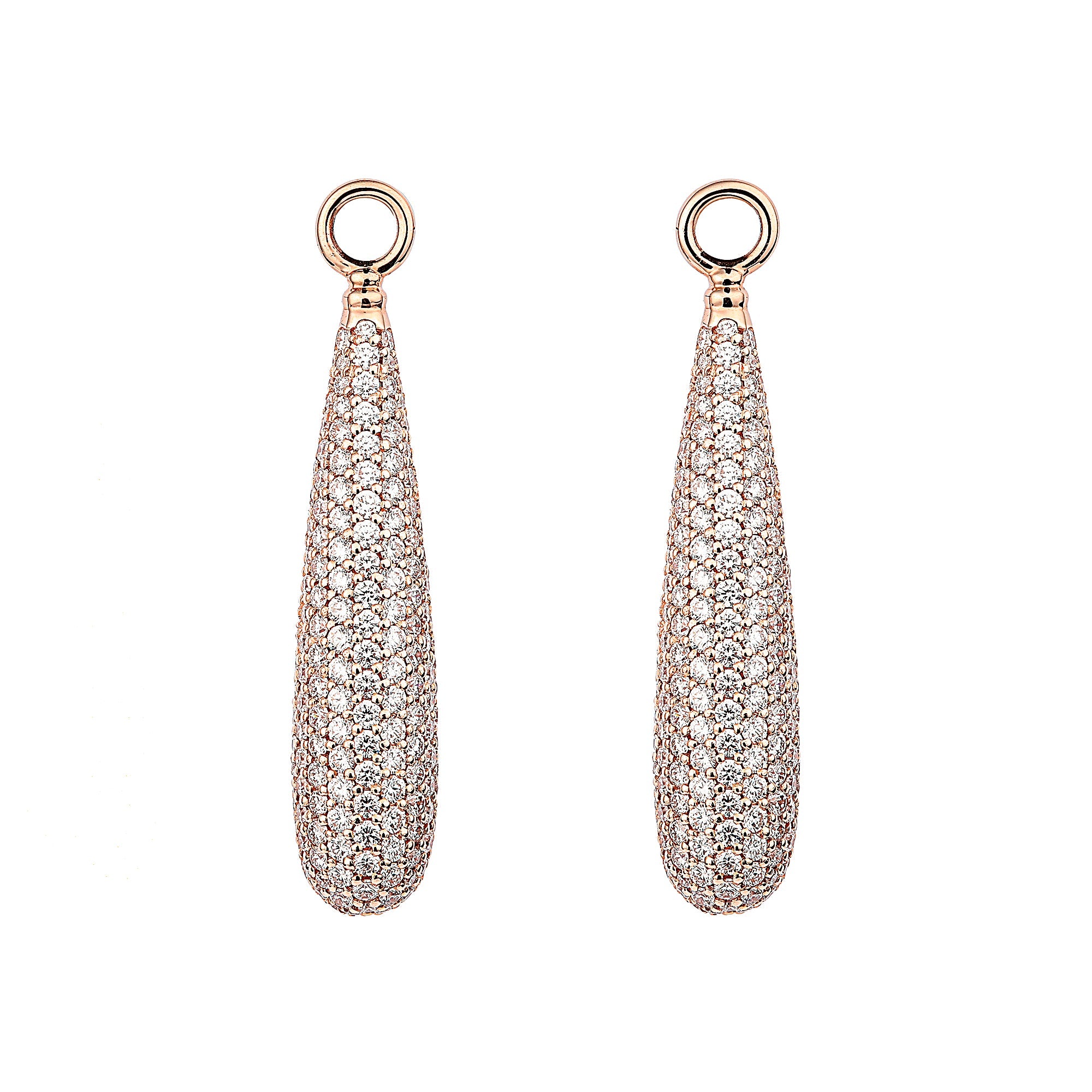 Swedish Grace Earring Attachments Drop Pave