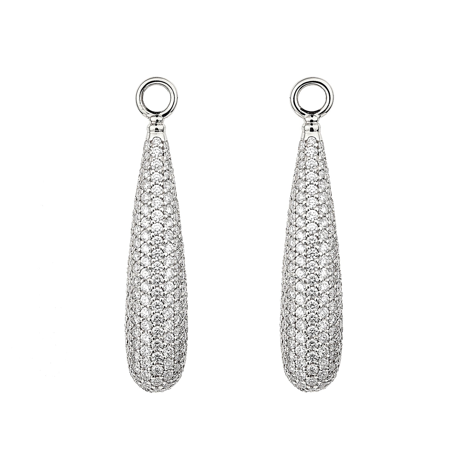 Swedish Grace Earring Attachments Drop Pave