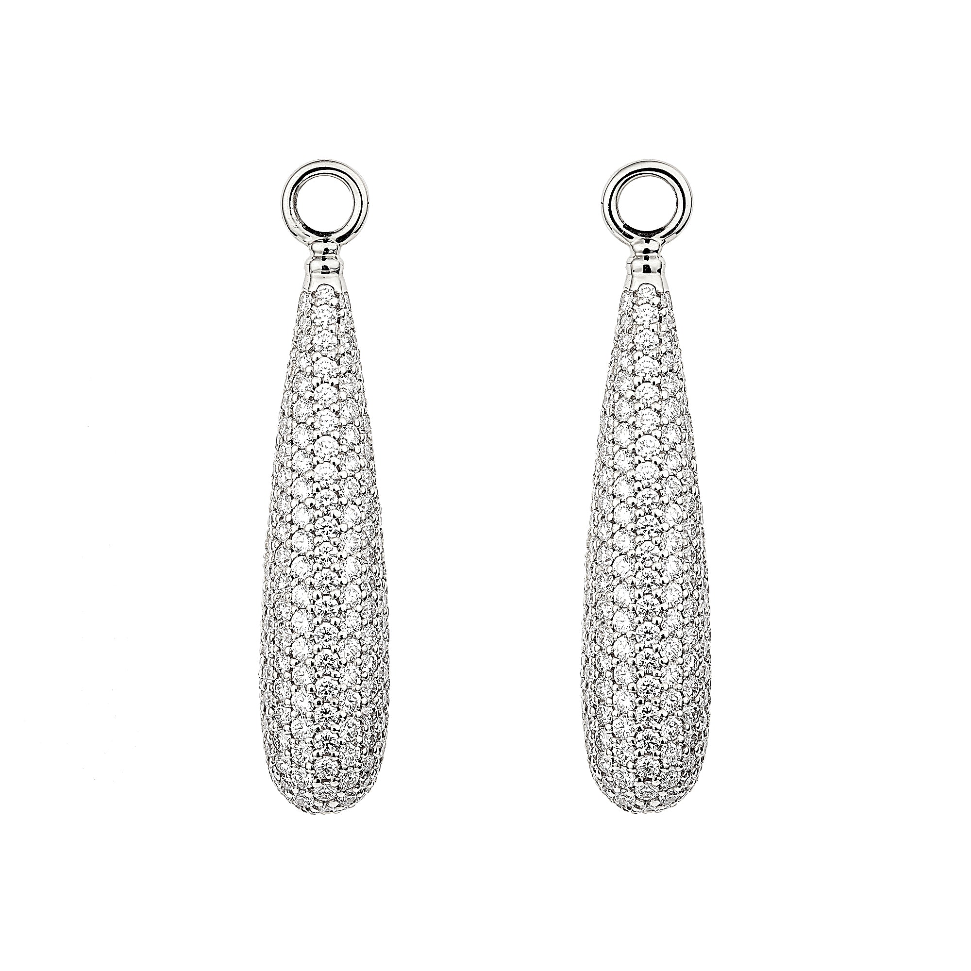 Swedish Grace Earring Attachments Drop Pave