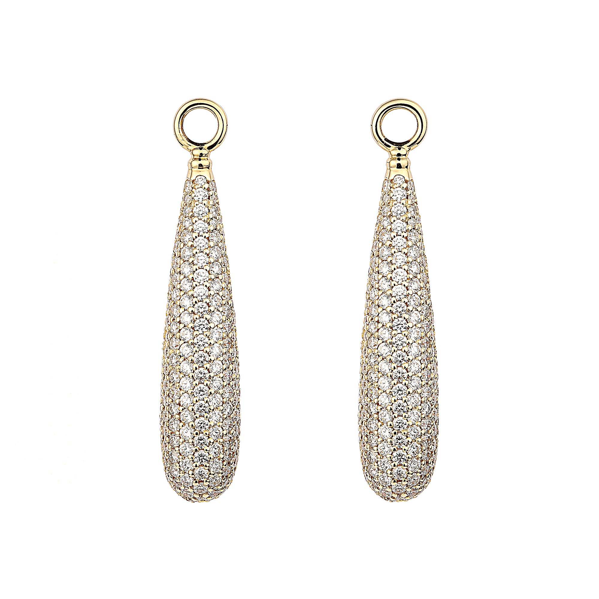 Swedish Grace Earring Attachments Drop Pave